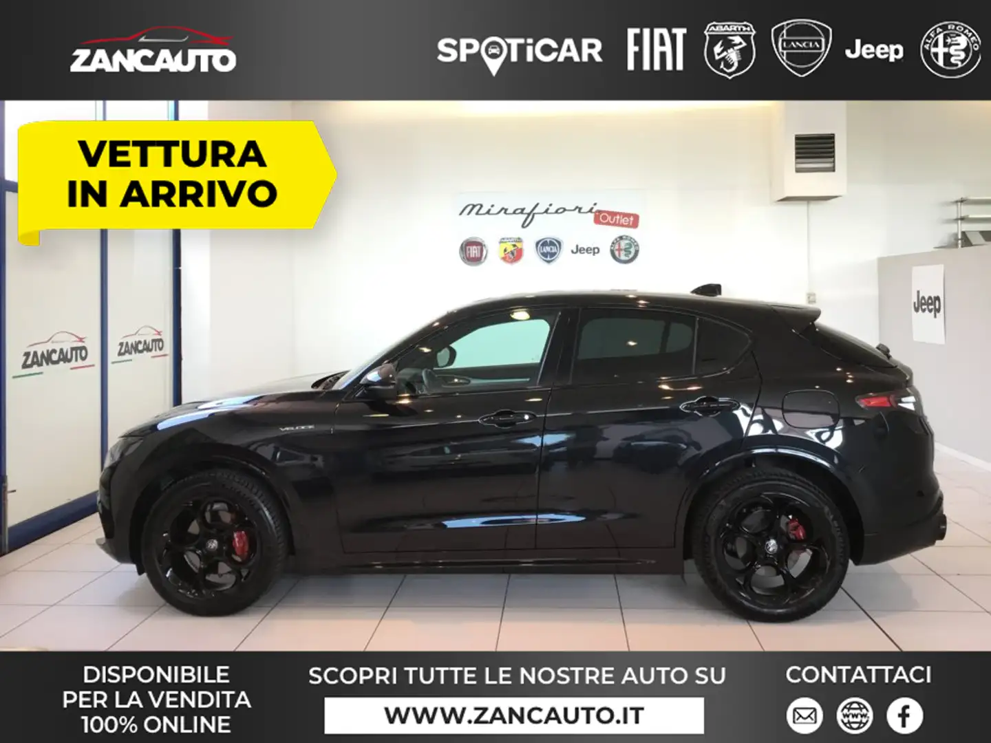 Alfa Romeo Stelvio Stelvio 2.2 Turbodiesel 210 CV AT8 Q4 Veloce MY24 Schwarz - 1
