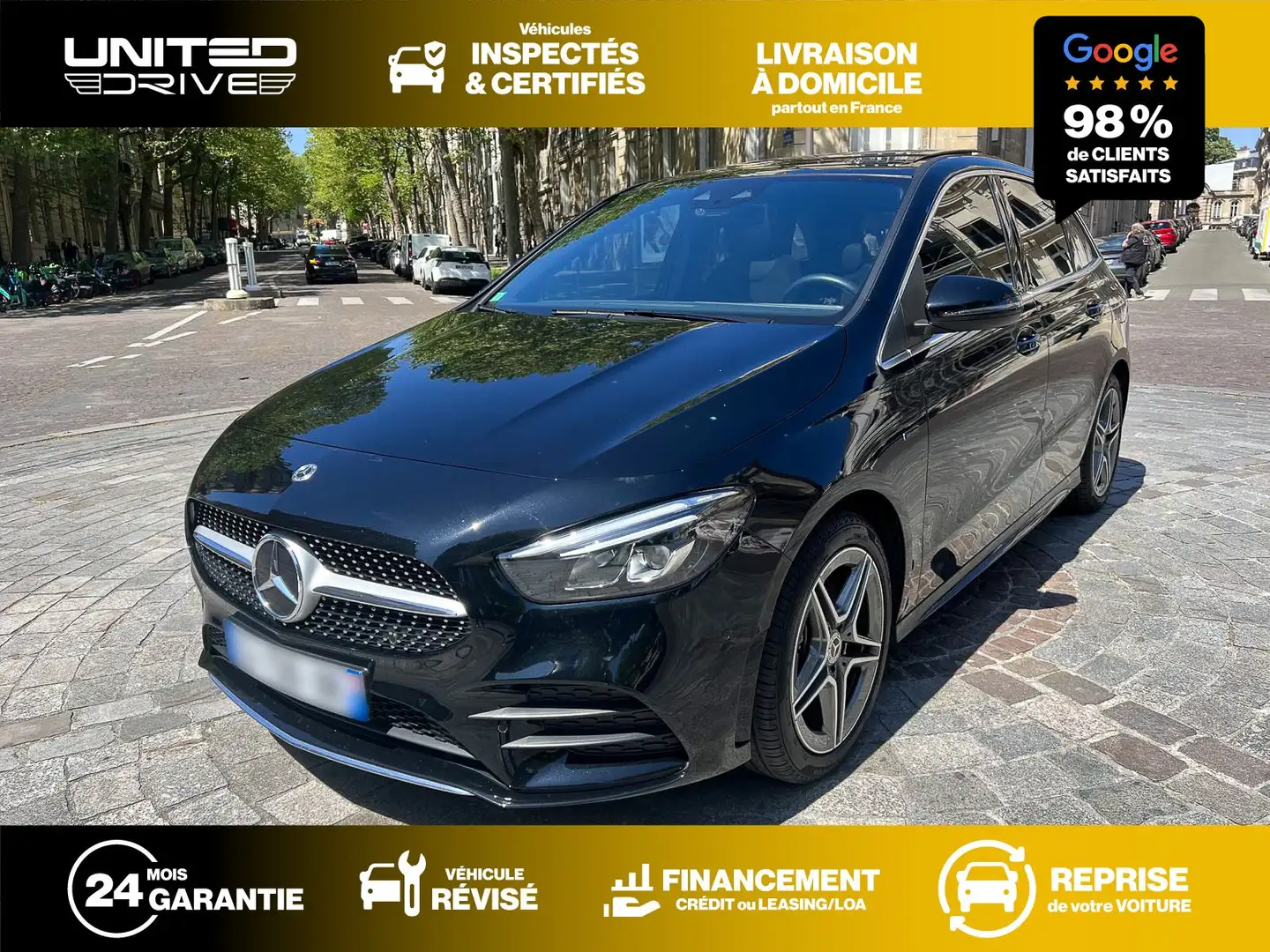 Mercedes-Benz B 250 B 250 e AMG LINE 160+102ch Black - 1