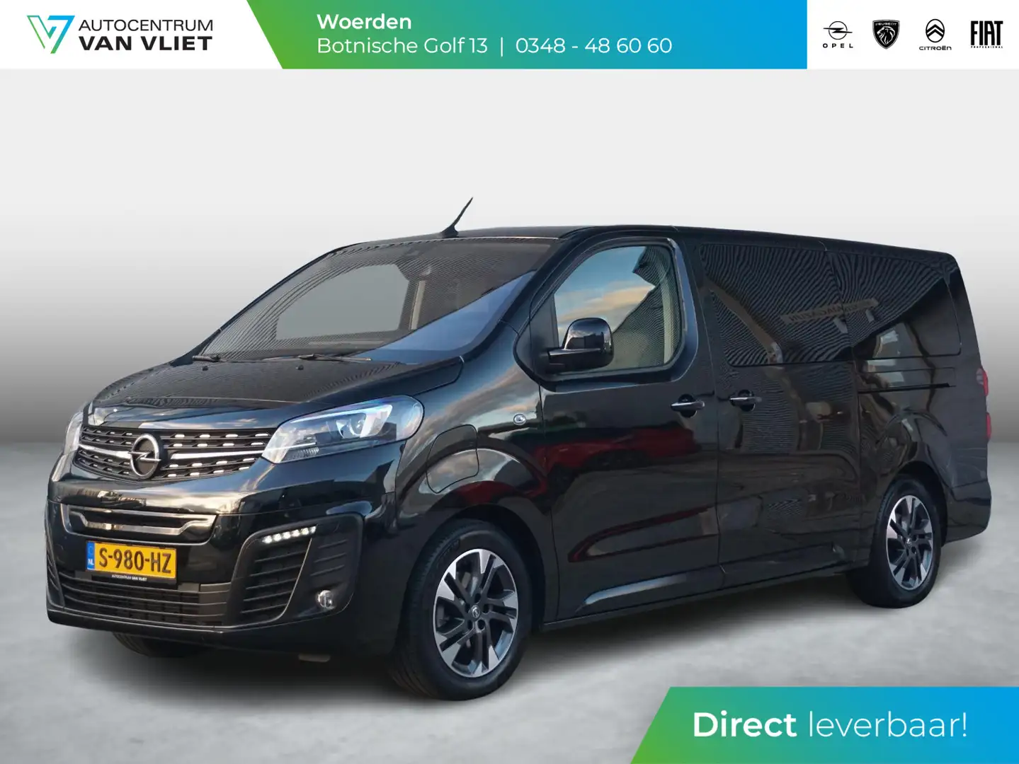 Opel Zafira Life Zafira-e 75 kWh 6-persoons VIP uitvoering, voorzie Zwart - 1