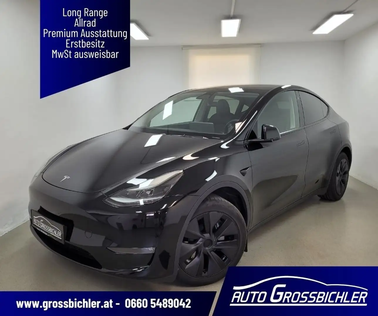 Tesla Model Y Long Range AWD 4x4,netto33.750-Leasingfähig Schwarz - 1