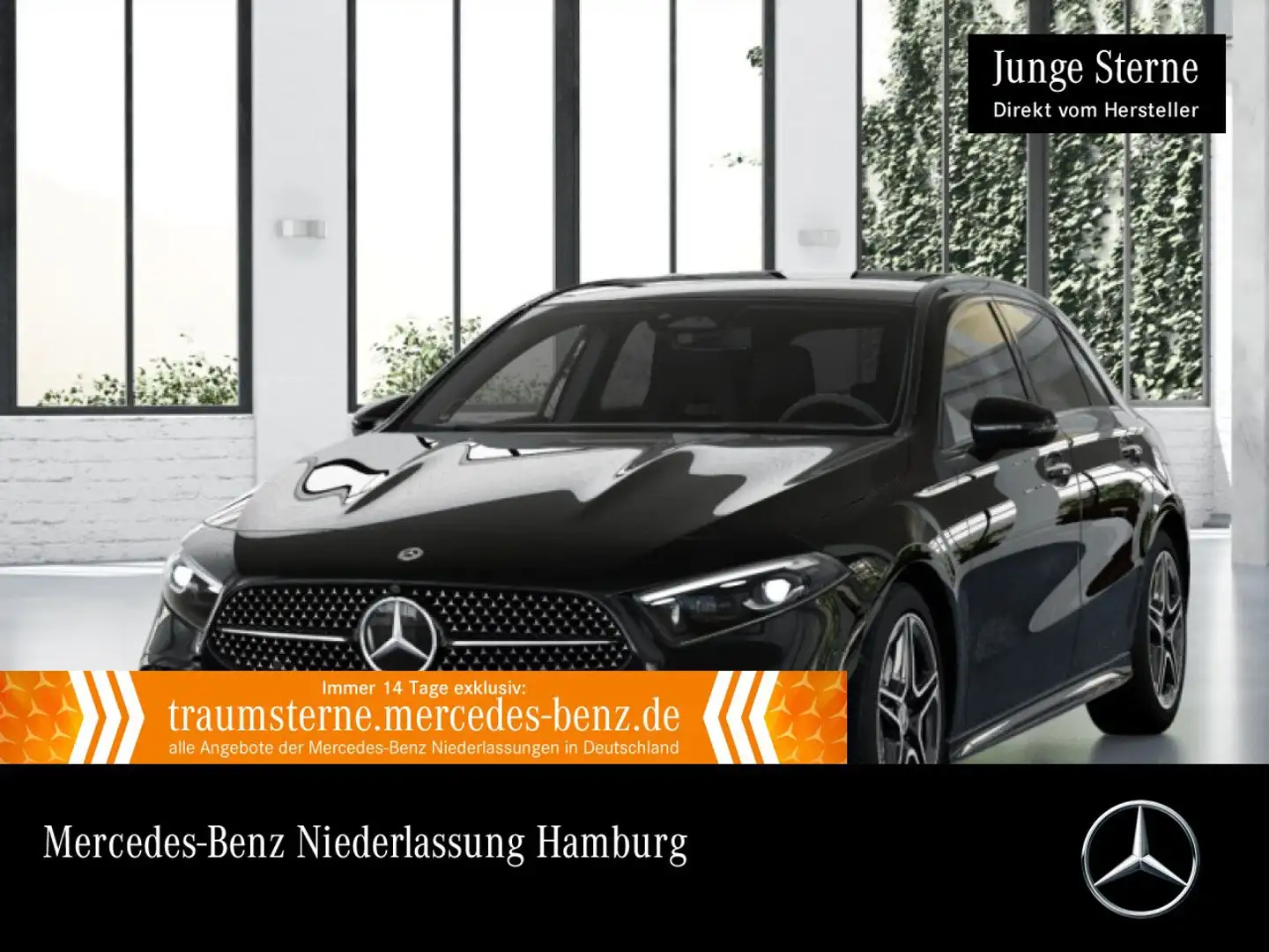 Mercedes-Benz A 220 d AMG+NIGHT+PANO+360°+MULTIBEAM+BURMESTER Noir - 1