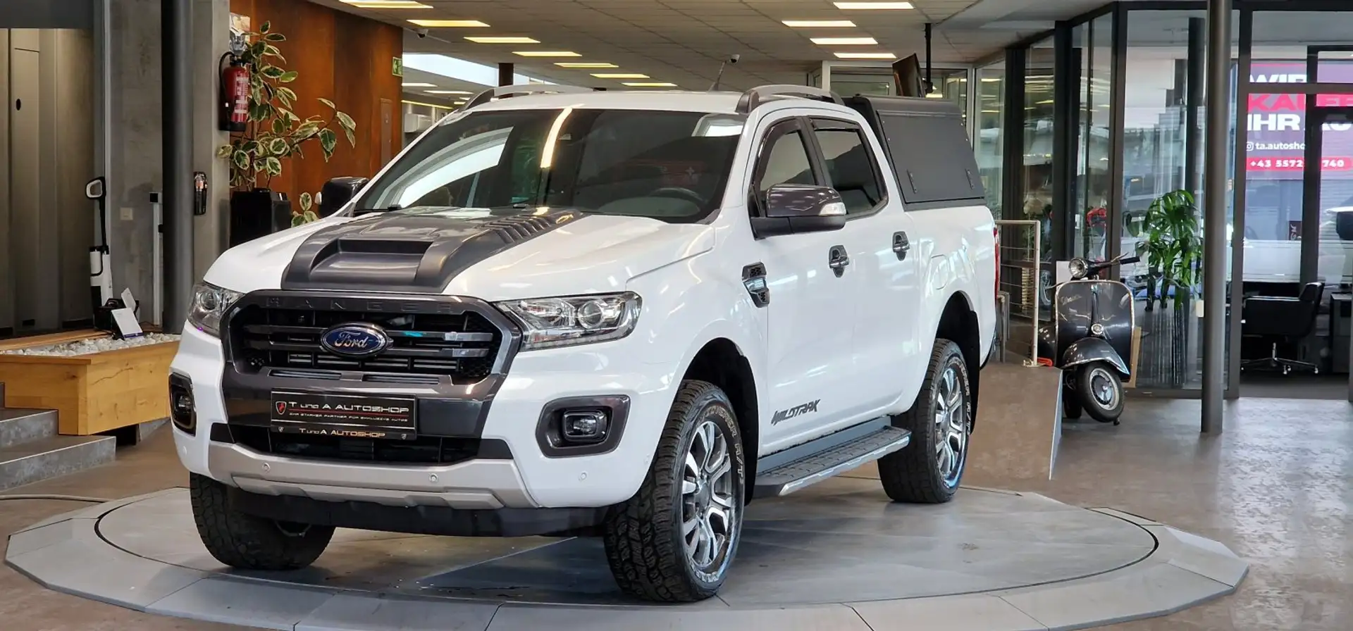 Ford Ranger DK Wildtrak 4x4 Aut. *AHK*Leder*Navi*18Zoll* Weiß - 1
