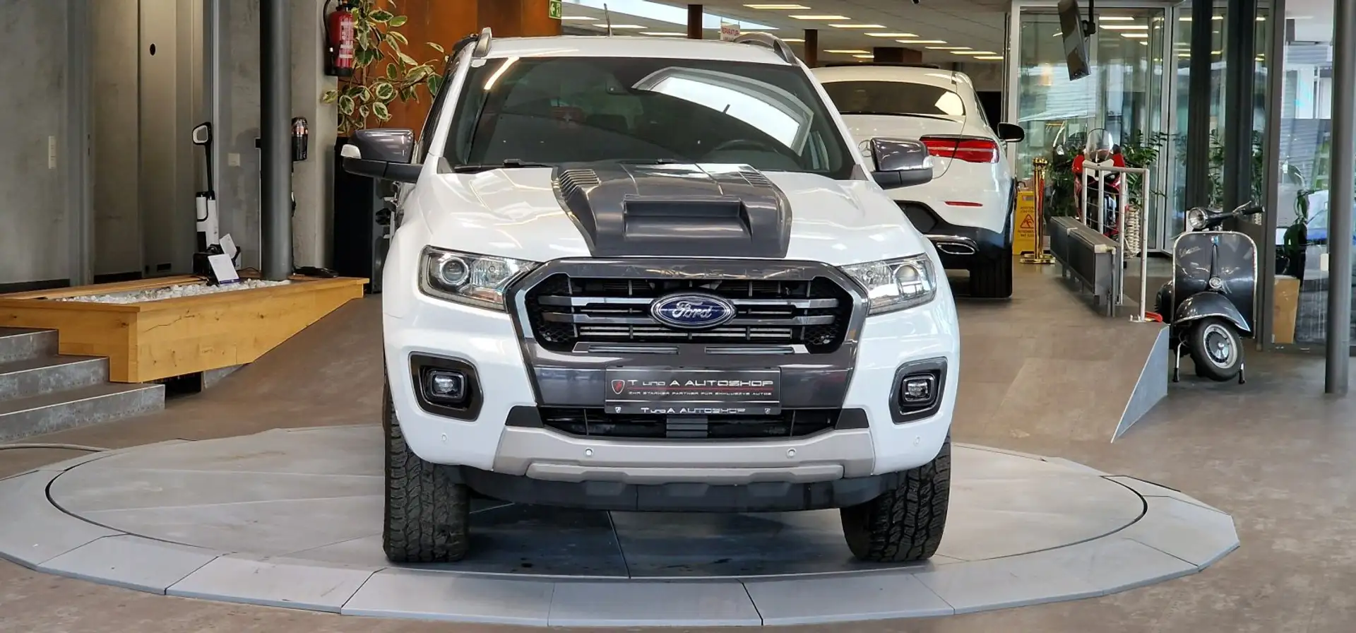 Ford Ranger DK Wildtrak 4x4 Aut. *AHK*Leder*Navi*18Zoll* Weiß - 2