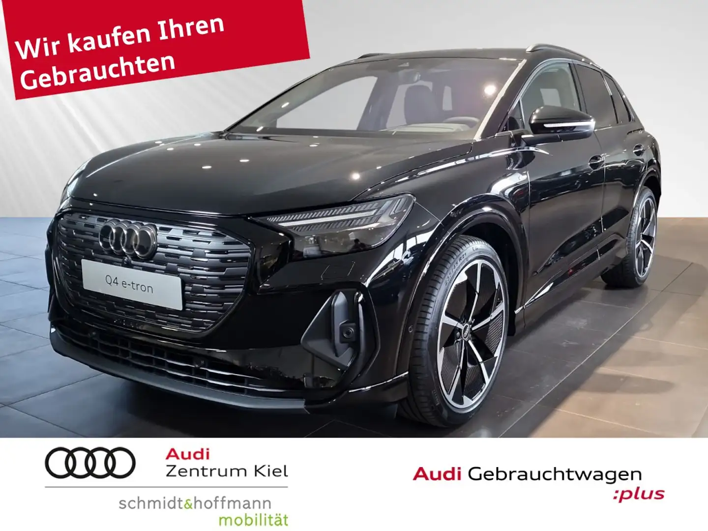 Audi Q4 e-tron quattro 210 kW Klima Navi Rückfahrkamera Schwarz - 1