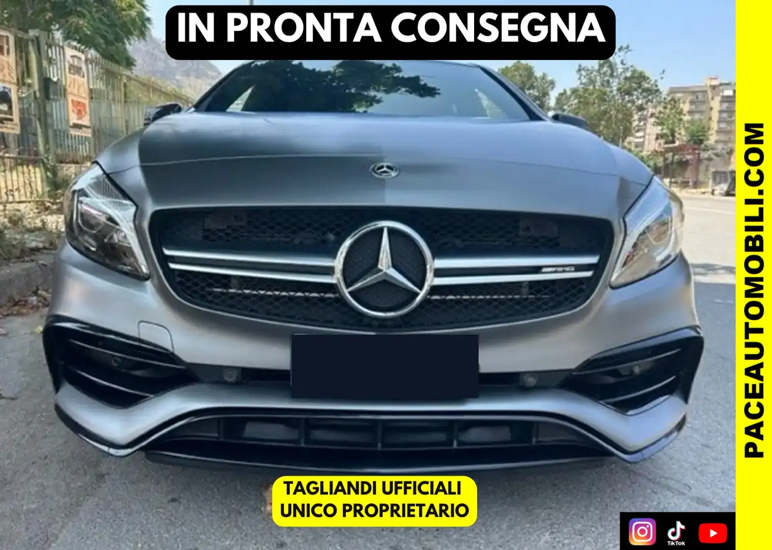 Mercedes-Benz A 45 AMG 4MATIC NIGHT PACK EDITION 50 KAMERA LED PDC Grigio - 1