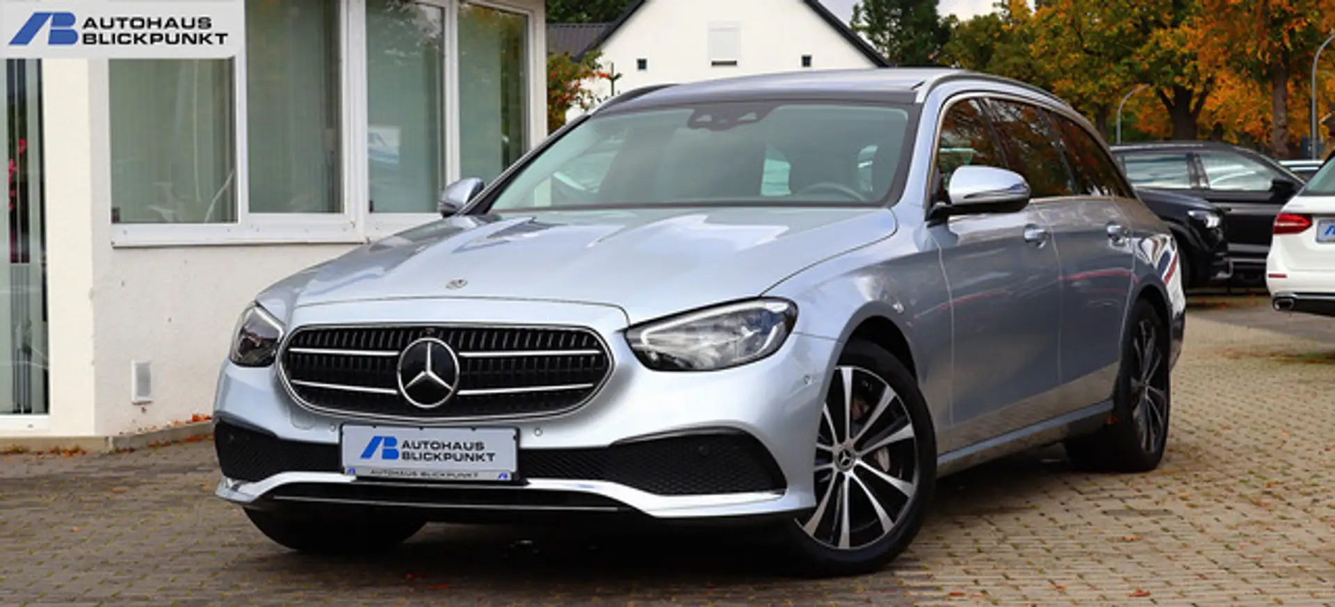 Mercedes-Benz E 300 e T DISTRONIC+PANO+MEMORY+KAM360+HEADUP Argintiu - 1