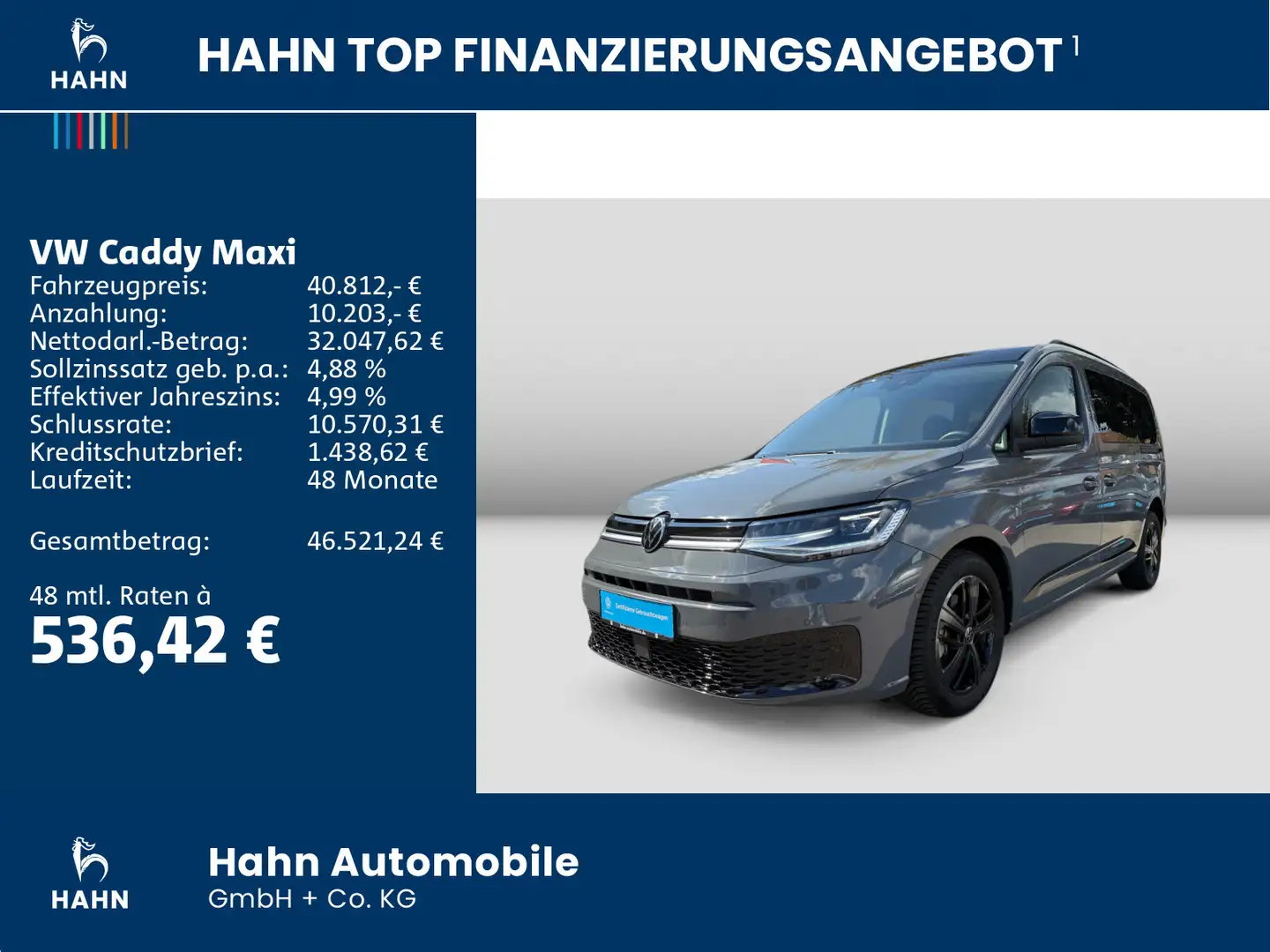 Volkswagen Caddy EDITION 2,0TDI 90kW DSG ACC LED NAVI Grau - 2