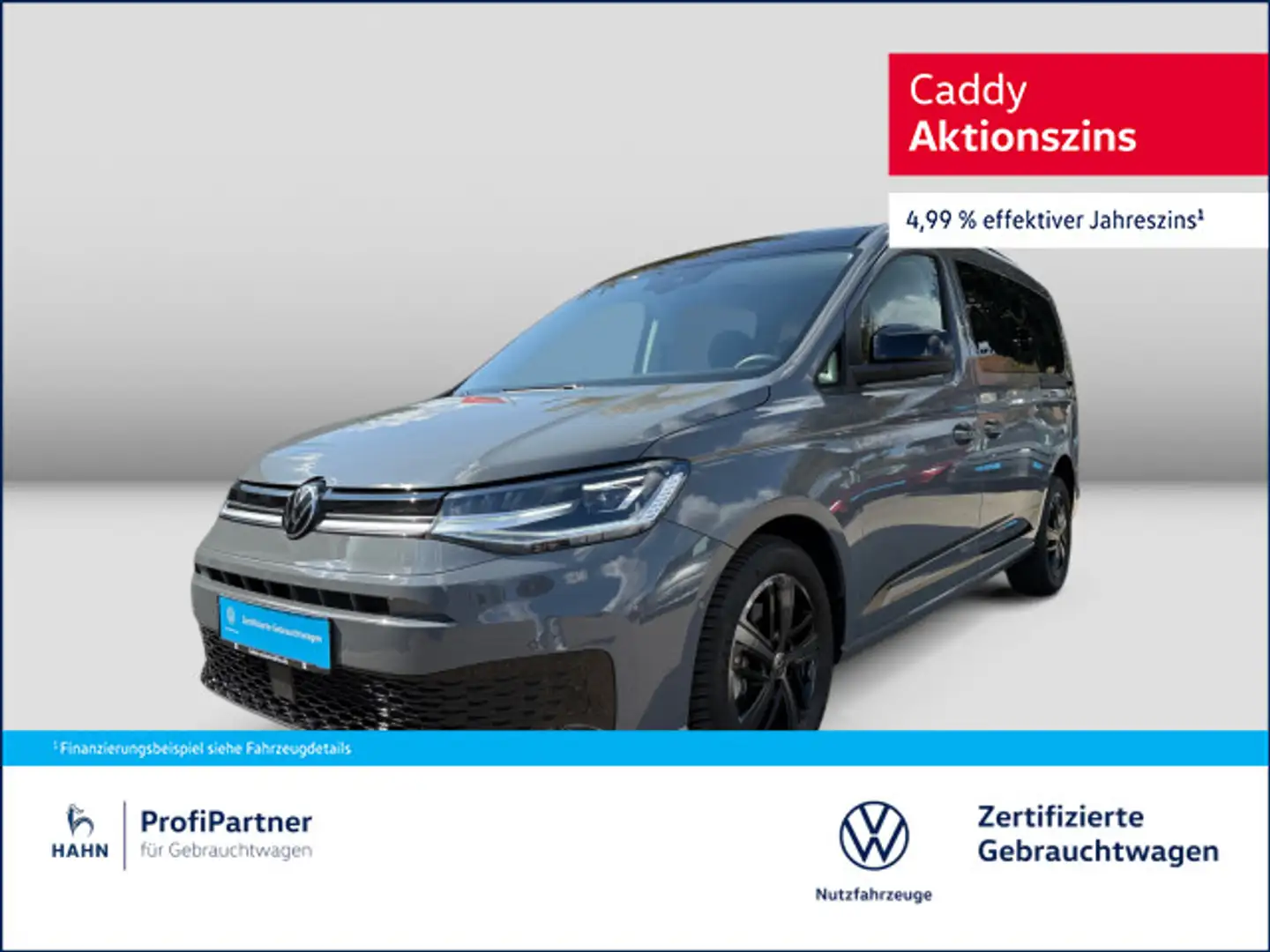 Volkswagen Caddy EDITION 2,0TDI 90kW DSG ACC LED NAVI Grau - 1