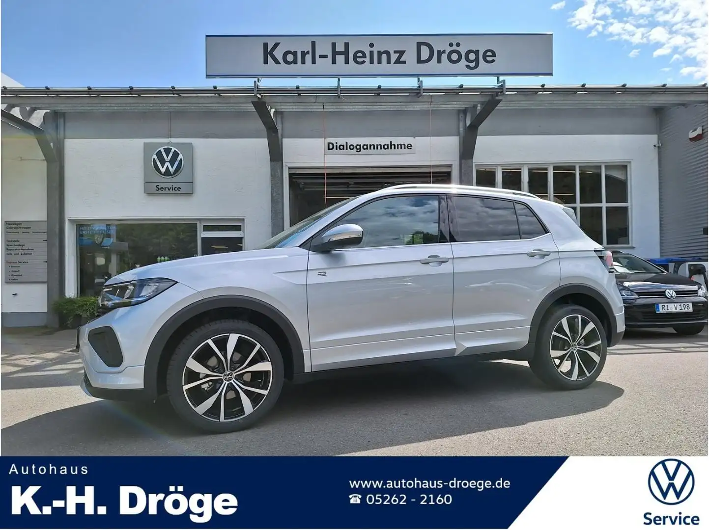 Volkswagen T-Cross R-Line 1.0 TSI DSG LED Kamera IQ.Drive ACC Silber - 1