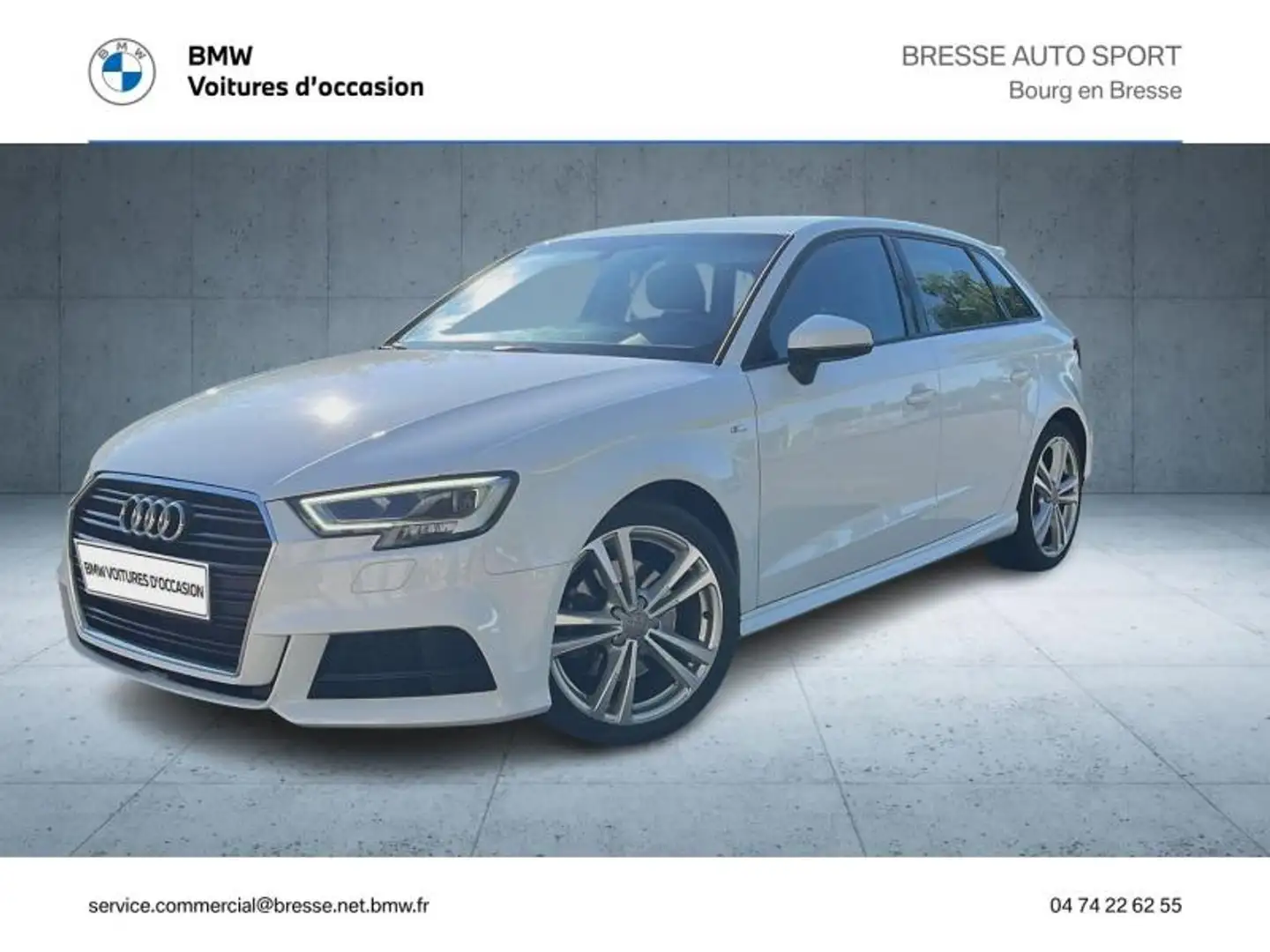 Audi A3 40 TFSI 190ch Sport Limited S tronic 7 Euro6d-T Blanco - 1