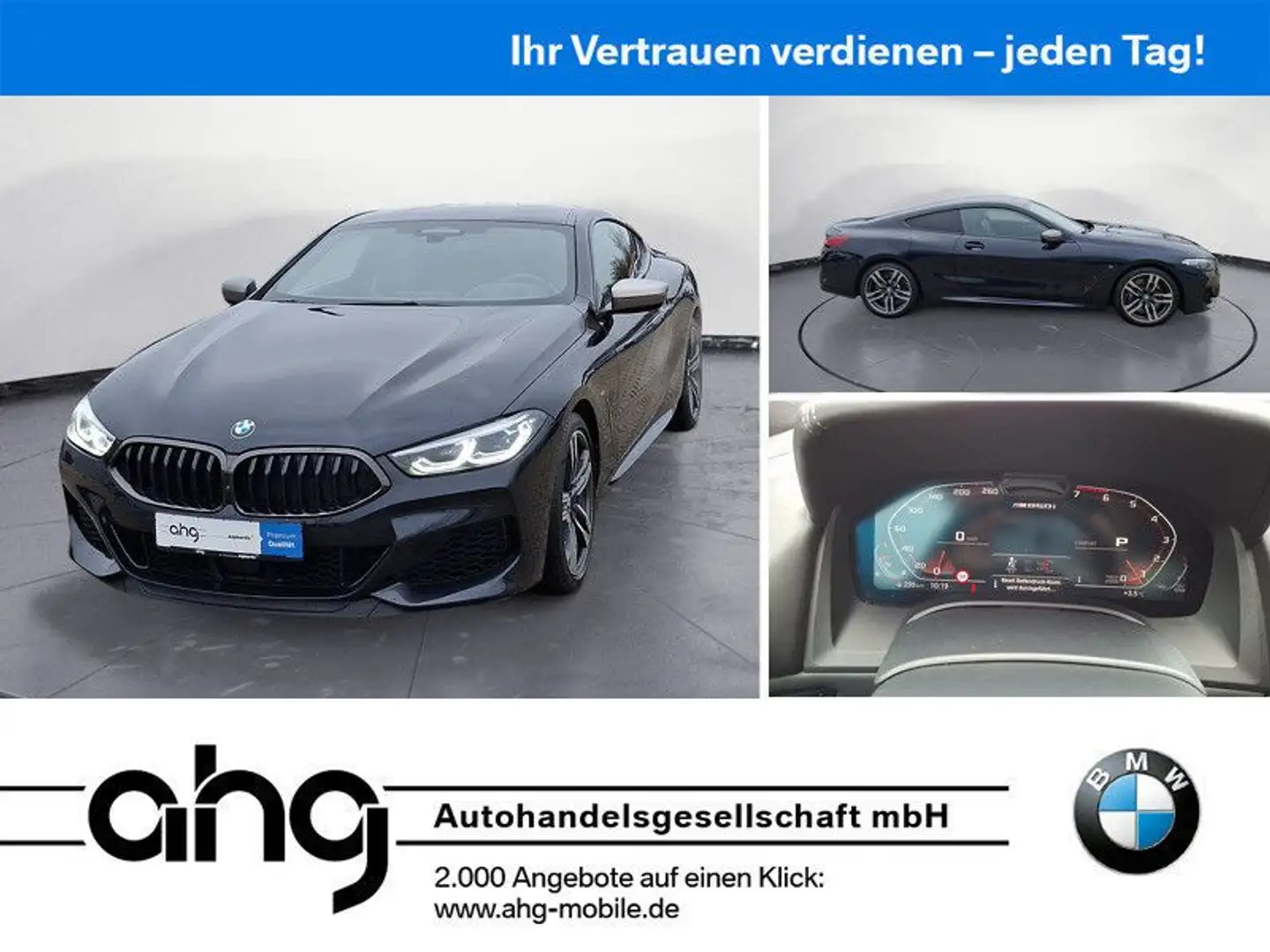 BMW M850 i xDrive Coupe Head-UP Komfortzugang Sitzbel Schwarz - 1