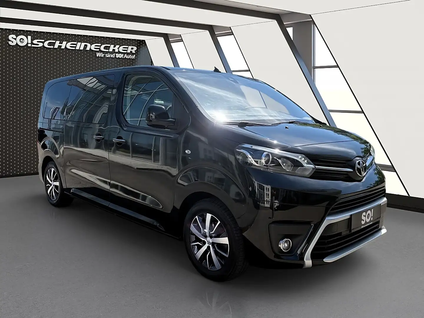 Toyota Proace Verso 2,0 D-4D 180 Medium Family+ Aut. Schwarz - 1
