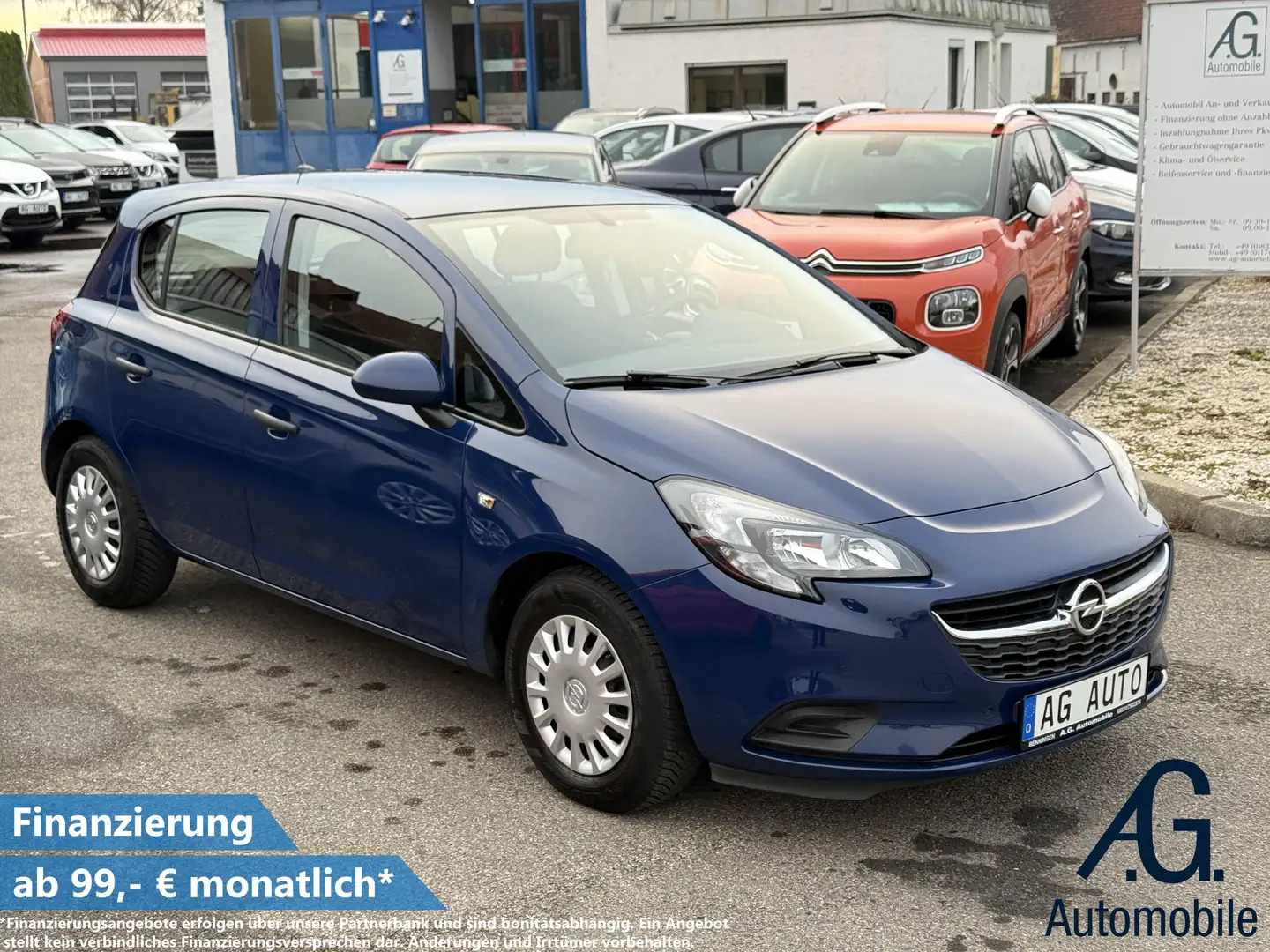 Opel Corsa +Garantie Parkpilot Klima Service NEU Blau - 1