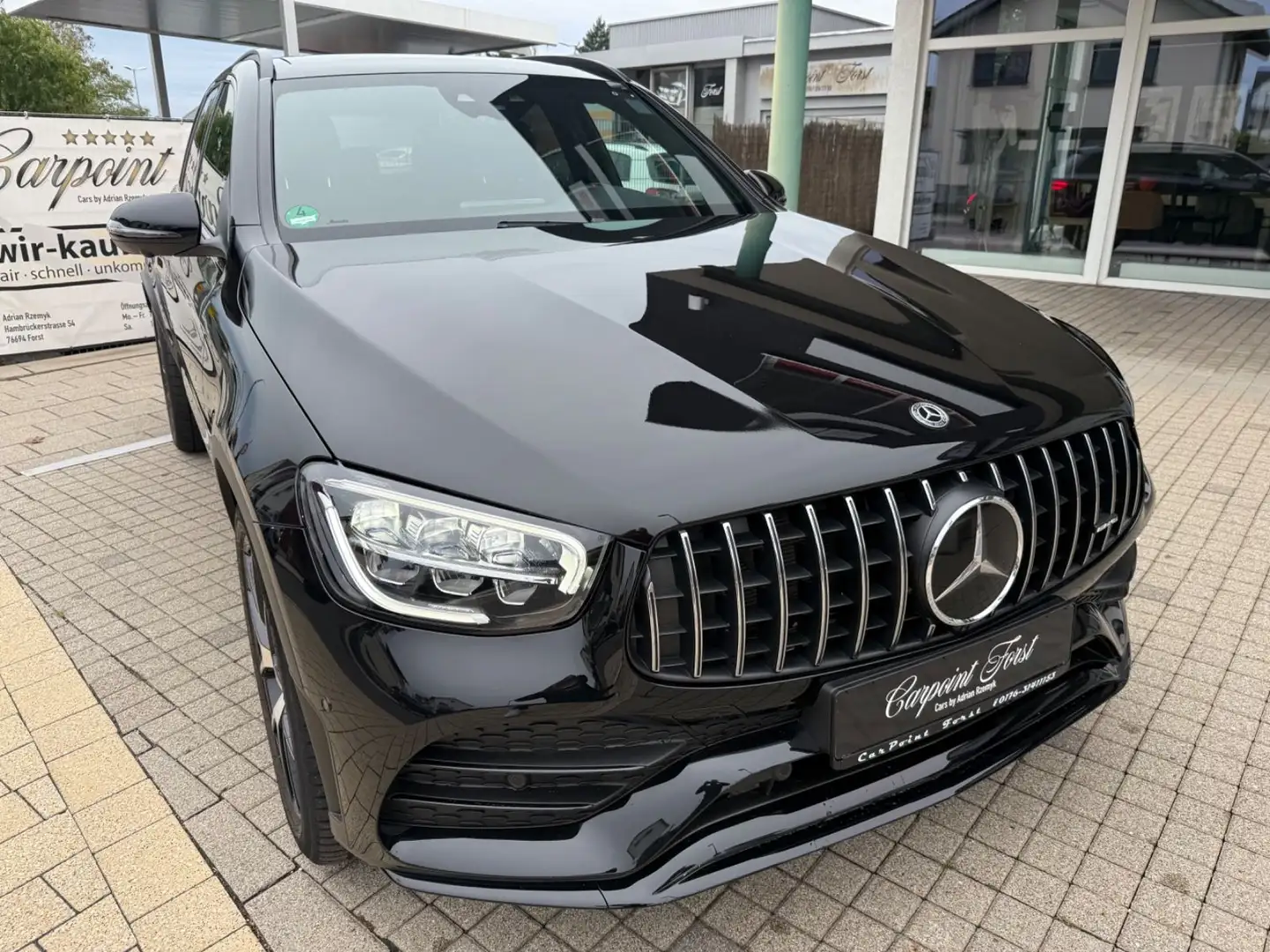 Mercedes-Benz GLC 43 AMG 4Matic, 1.Hand, 21tkm ,Panorama,Mwst. Schwarz - 2