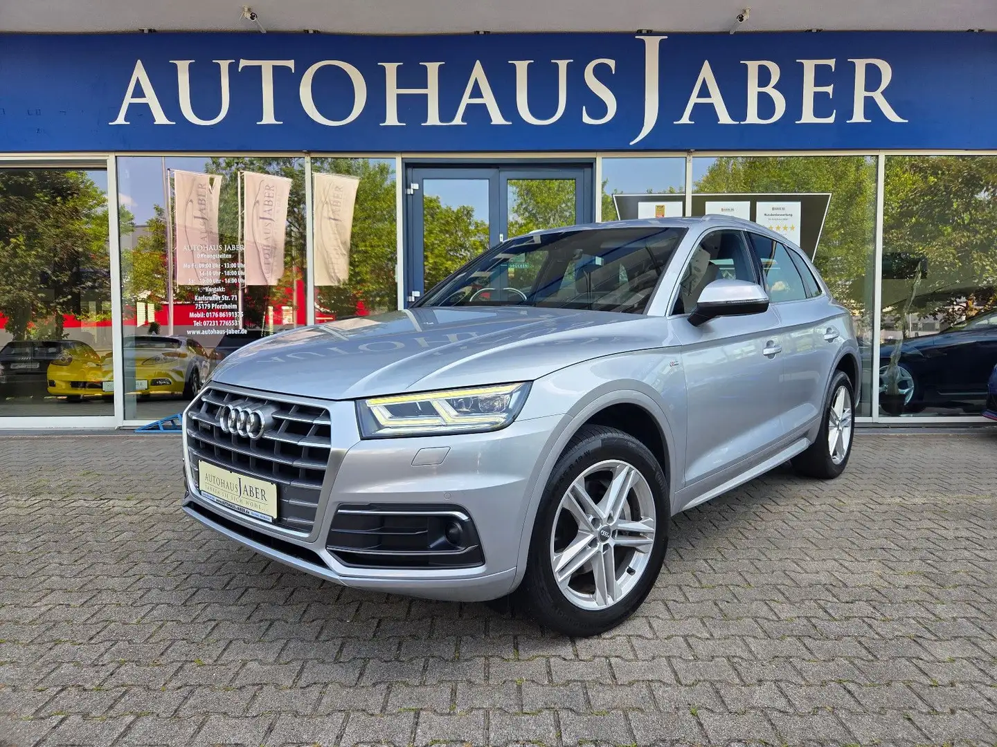 Audi Q5 quattro S-Line Sport PANO ACC HUD AHK KEYLESS Argent - 1
