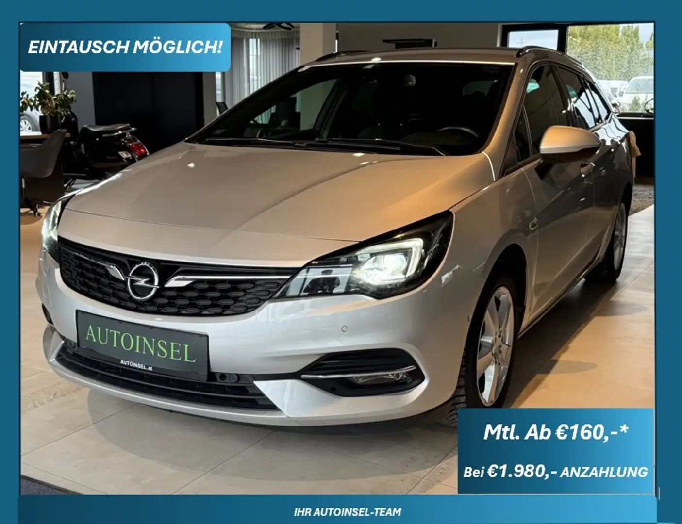 Opel Astra GS Line AUT. RFK,Winterpacket Silber - 1