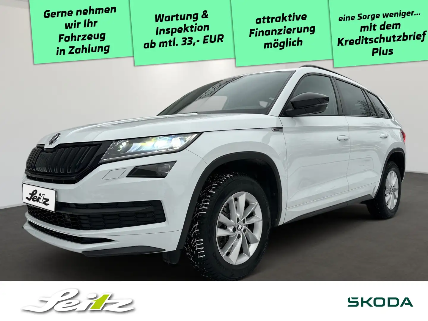 Skoda Kodiaq 2.0 TDI 4x4 Sportline *7S*AHK*KAMERA* Blanc - 1
