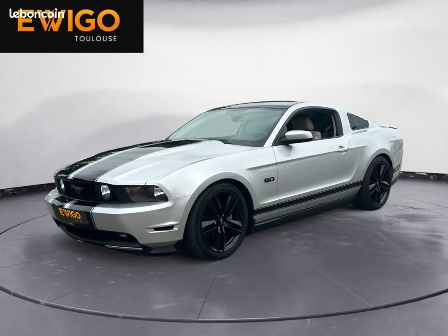 Ford Mustang COUPE 5.0 V8 421cv BVA Gris - 1