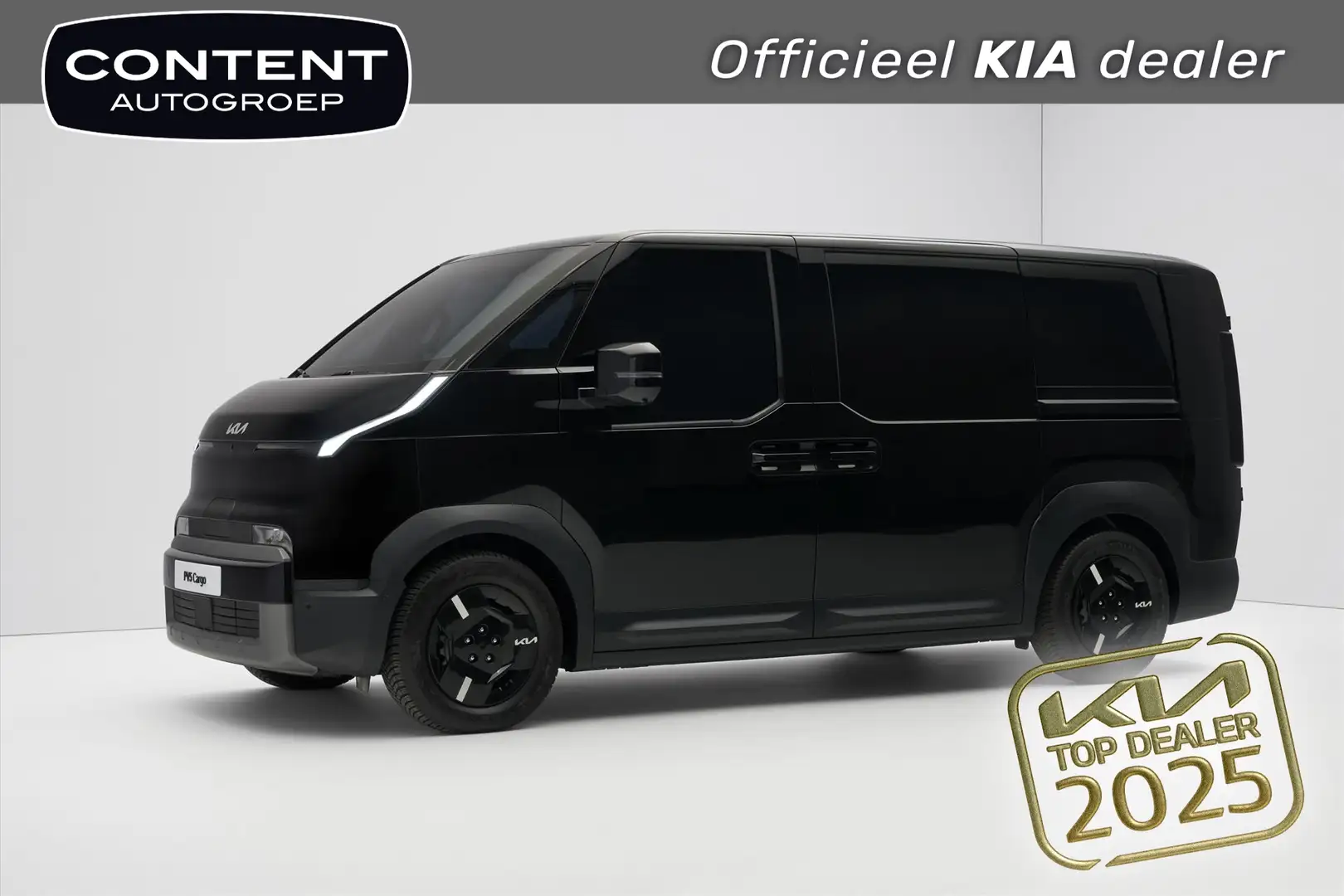 Kia PV5 Cargo 71,2 kWh 163pk L2H1 Essential | Metallic Lak Schwarz - 1
