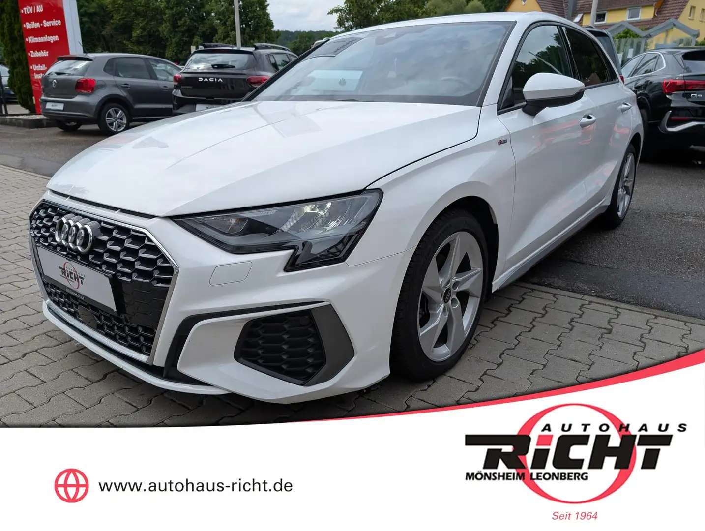 Audi A3 35TFSI S-Line Navi LED SHZ PDC Blanco - 1