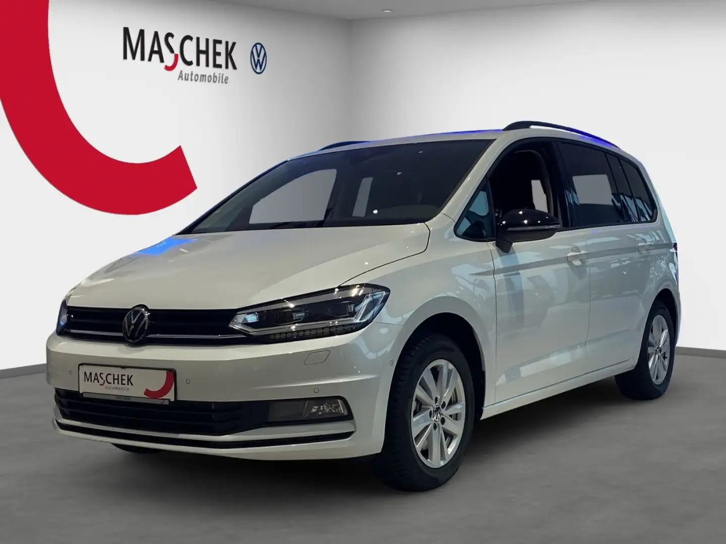 Volkswagen Touran Highline 2.0 TDI DSG Pano Standh Black Rear View A Weiß - 1