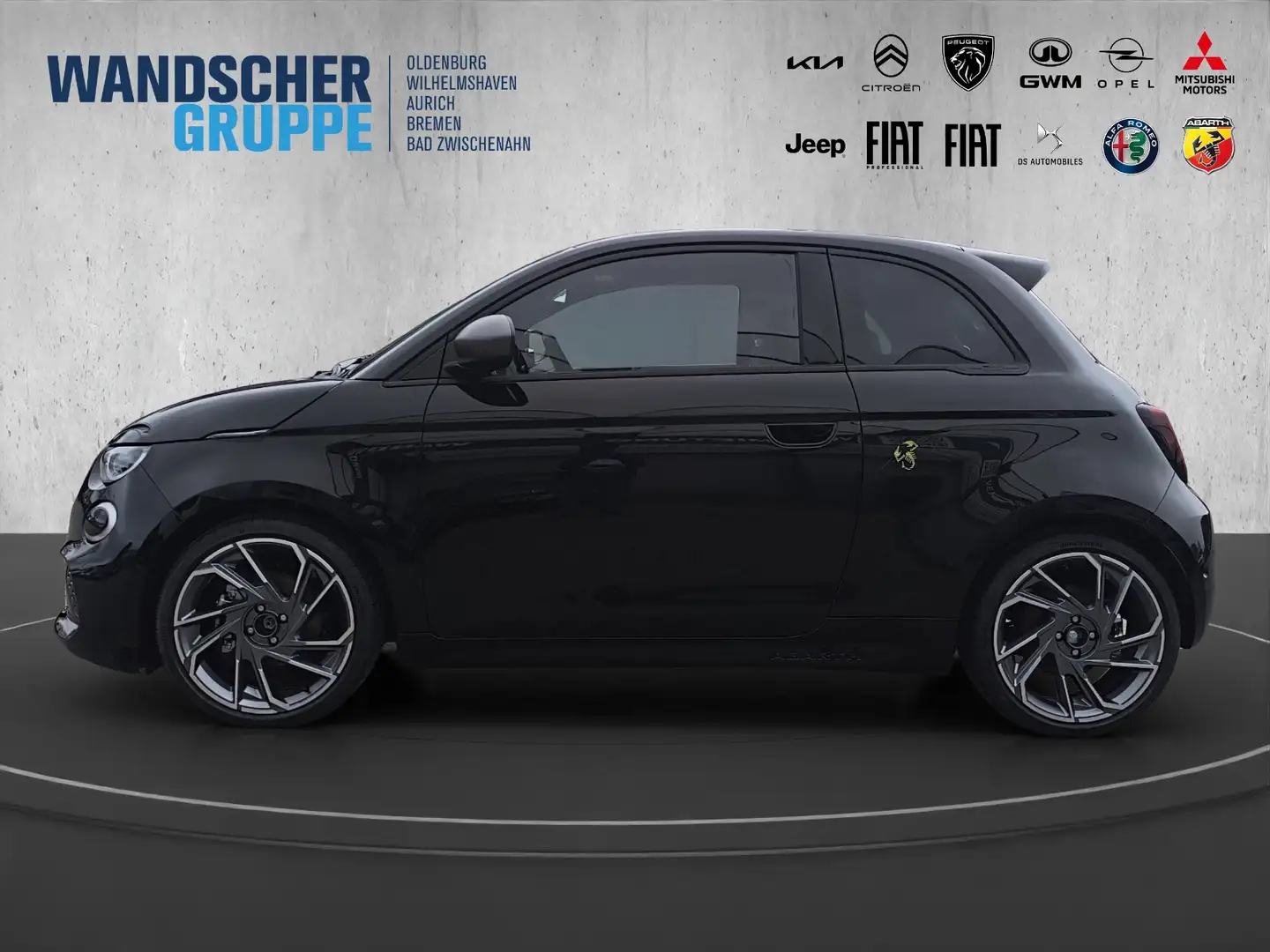 Abarth 500 Turismo 42kWh e PDC TOTWINKEL GLASDACH LED Negro - 2