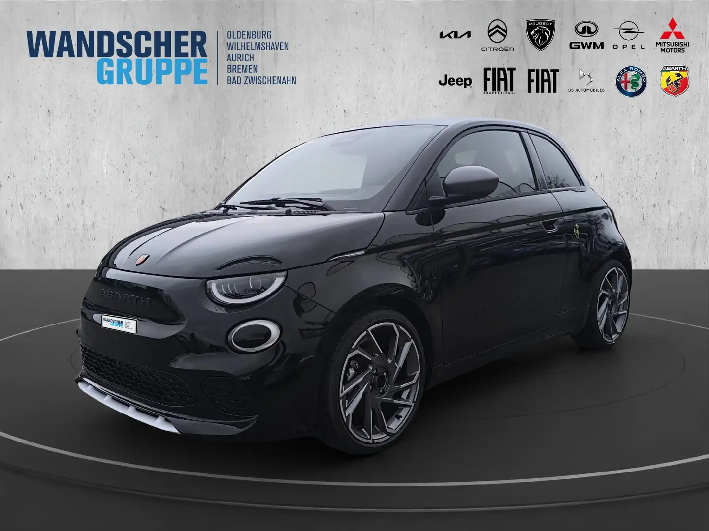 Abarth 500 Turismo 42kWh e PDC TOTWINKEL GLASDACH LED Negro - 1