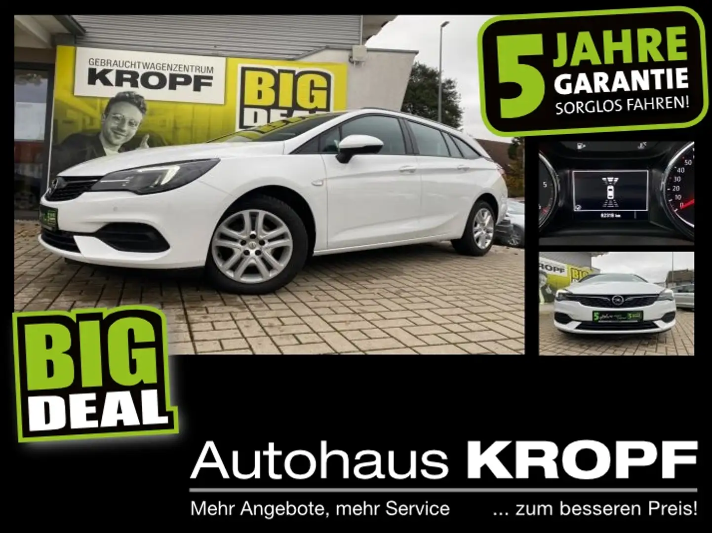 Opel Astra K ST 1.5 D Edition 2xPDC,SHZ,LHZ,Klima Weiß - 1