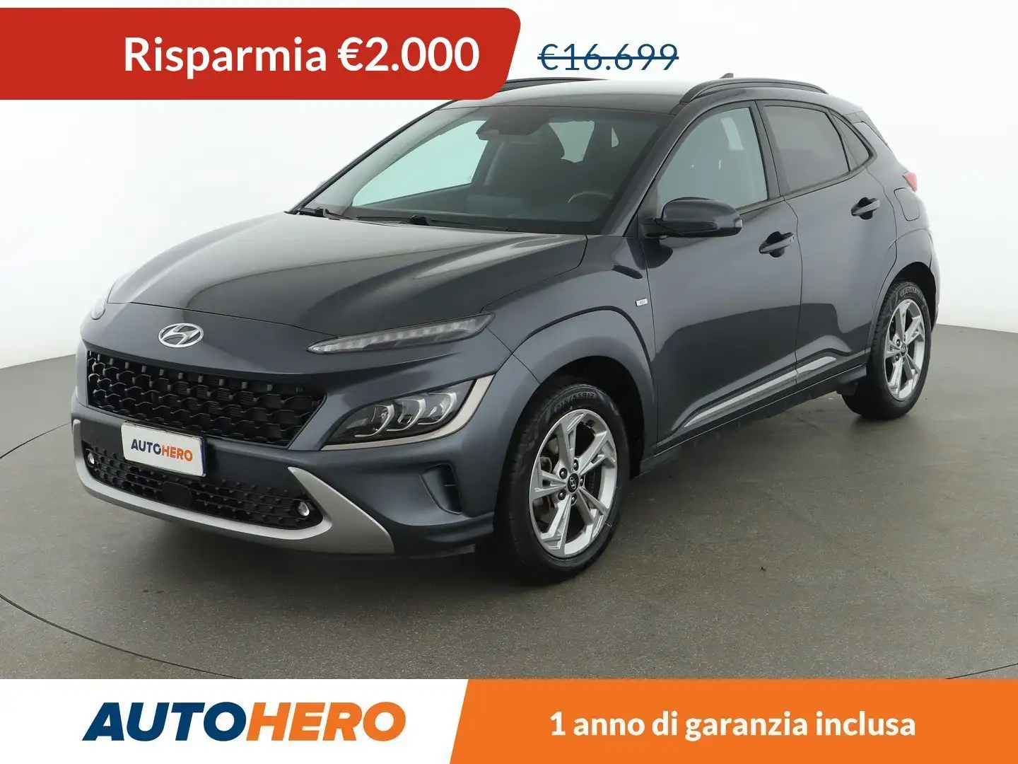 Hyundai KONA 1.6 CRDi Mild-Hybrid XLine Grigio - 1