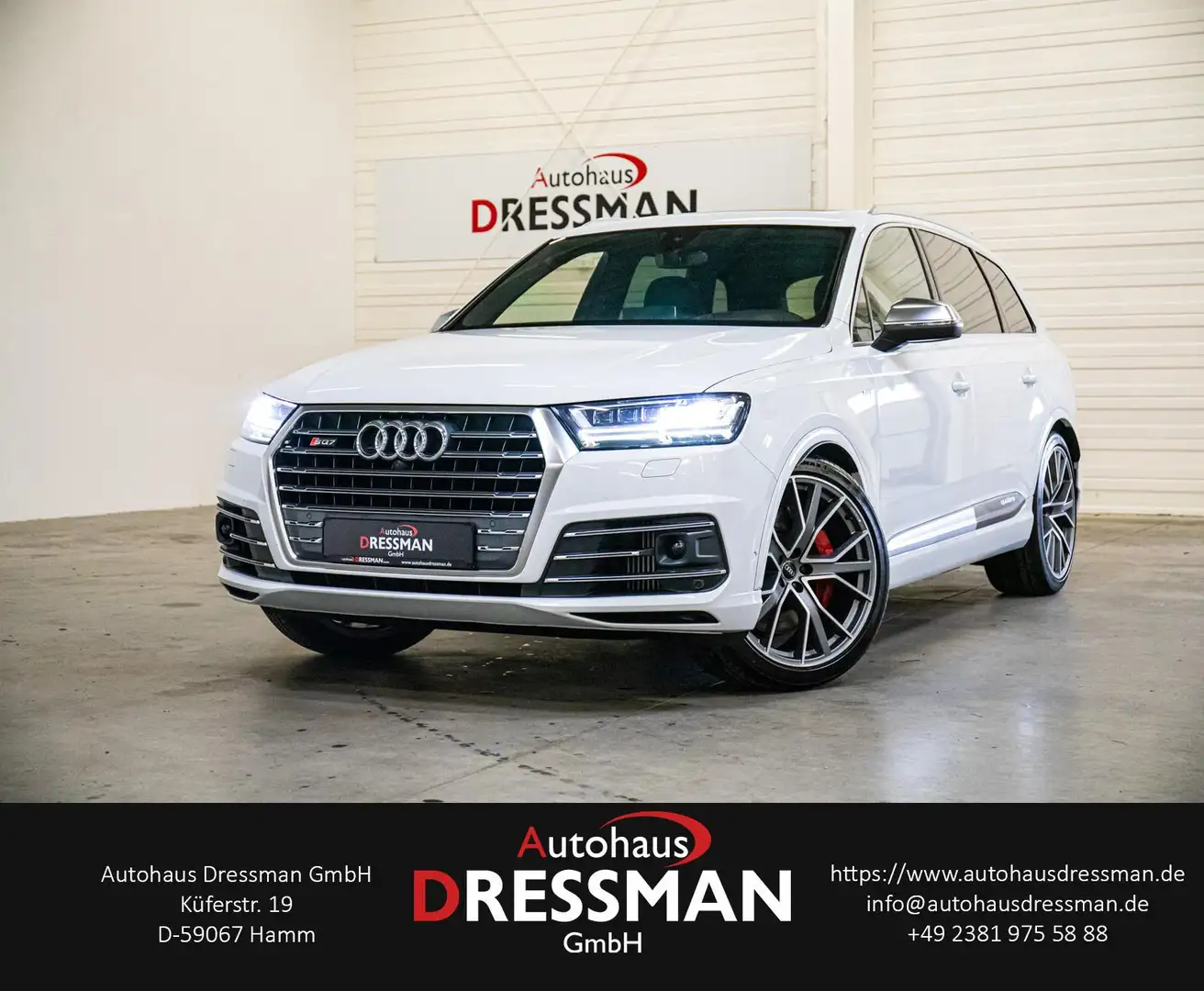 Audi SQ7 4.0 TDI q. MATRIX PANO ACC BOSE STANDHZ. AHK Wit - 1