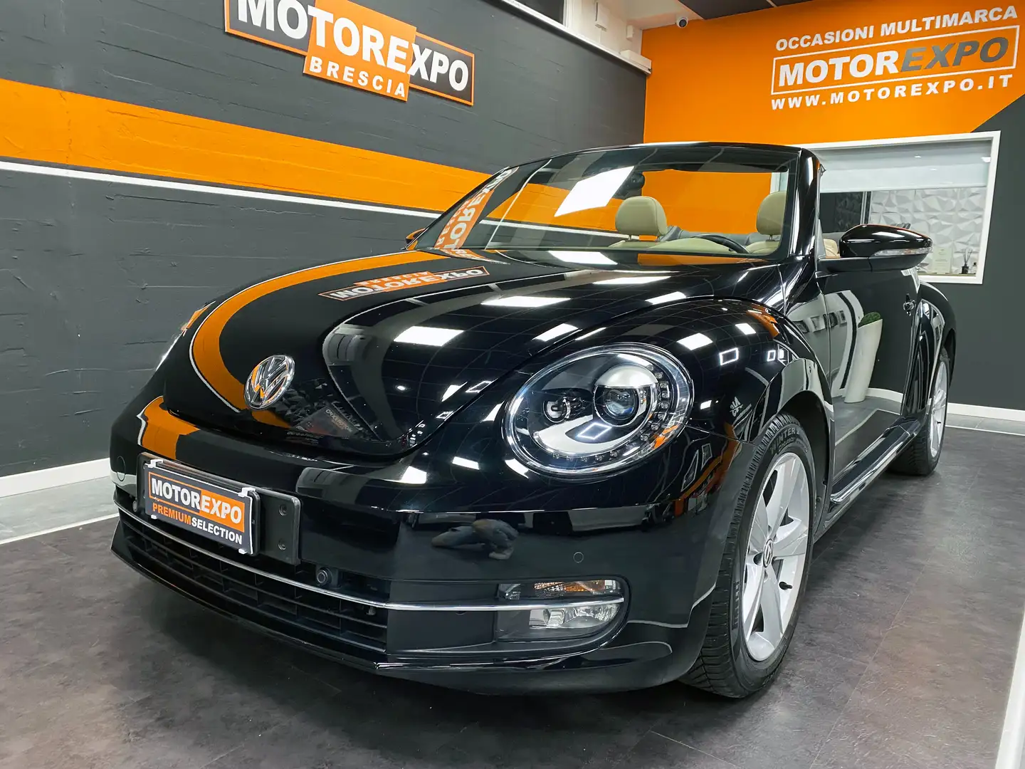 Volkswagen Maggiolino Cabrio 1.4 Tsi Sport 160cv Xeno-Navi-Pelle 54000Km Nero - 1