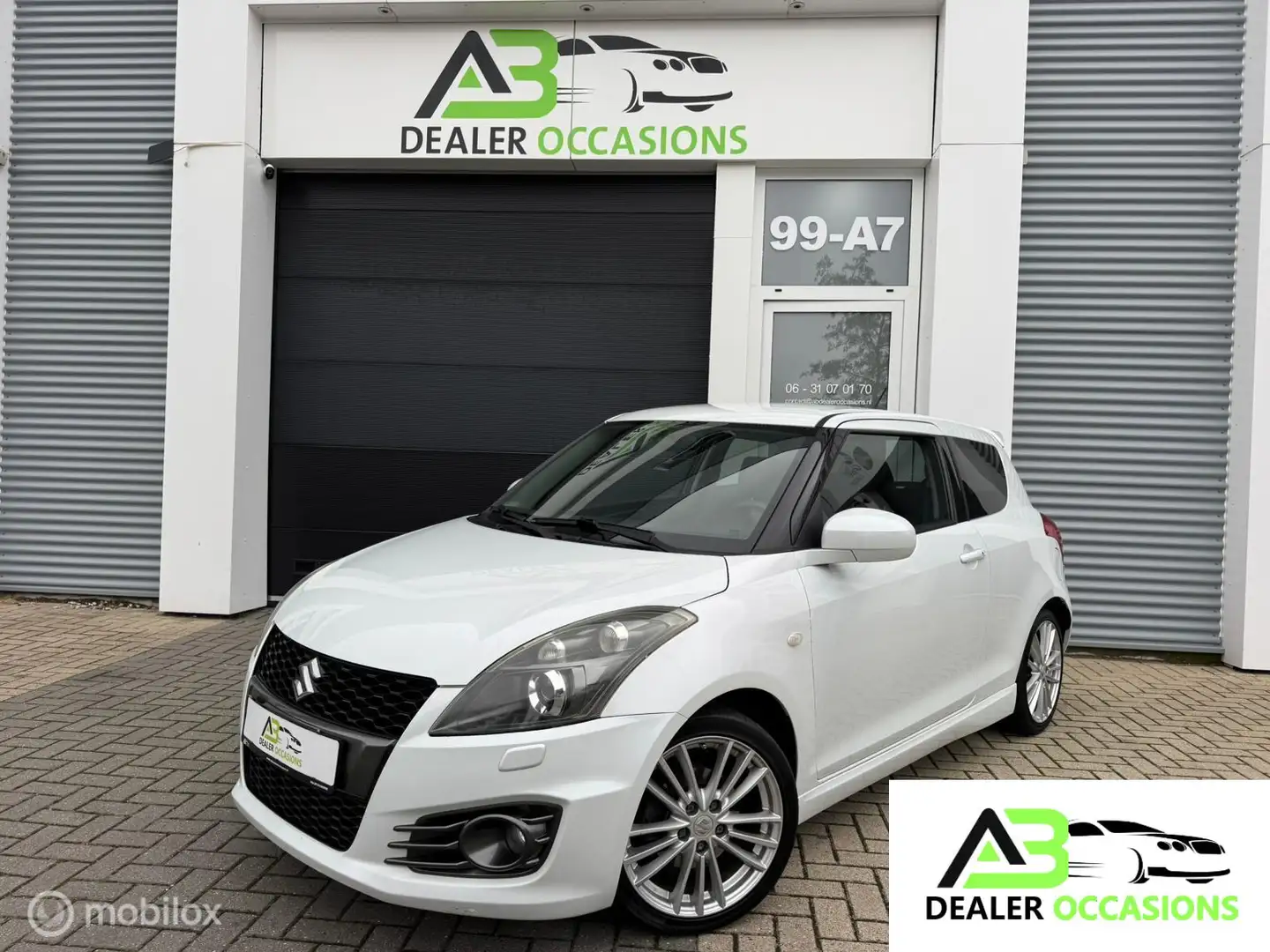 Suzuki Swift 1.6 Sport 140 PK Cruise Control,Airco,Keyless. Blanc - 1