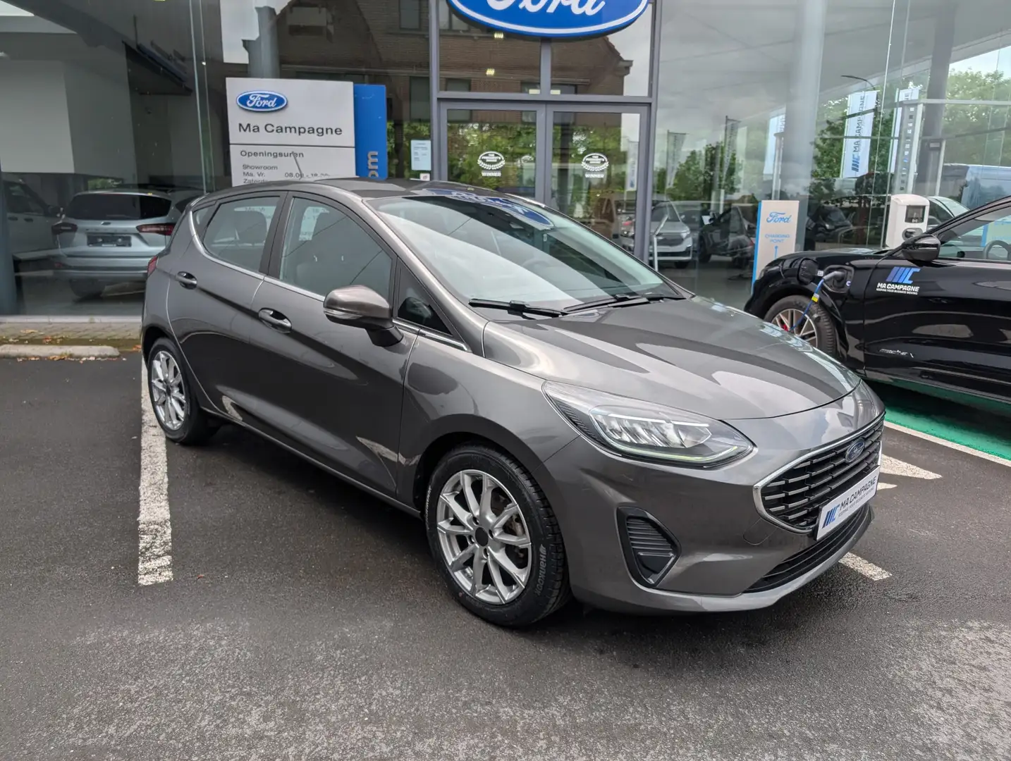 Ford Fiesta Titanium 1.0i EcoBoost 125pk Mild Hybrid Gris - 1