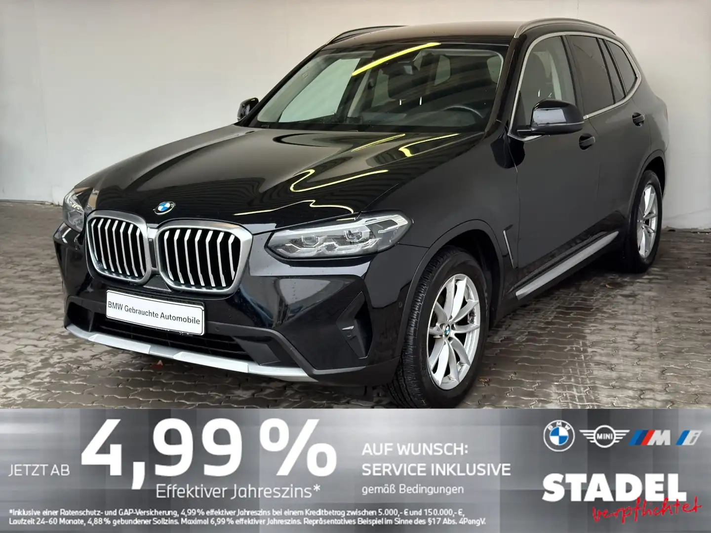 BMW X3 xDrive20d Navi.LED.Standhz.RFK.DriveAs.DriveA Schwarz - 1