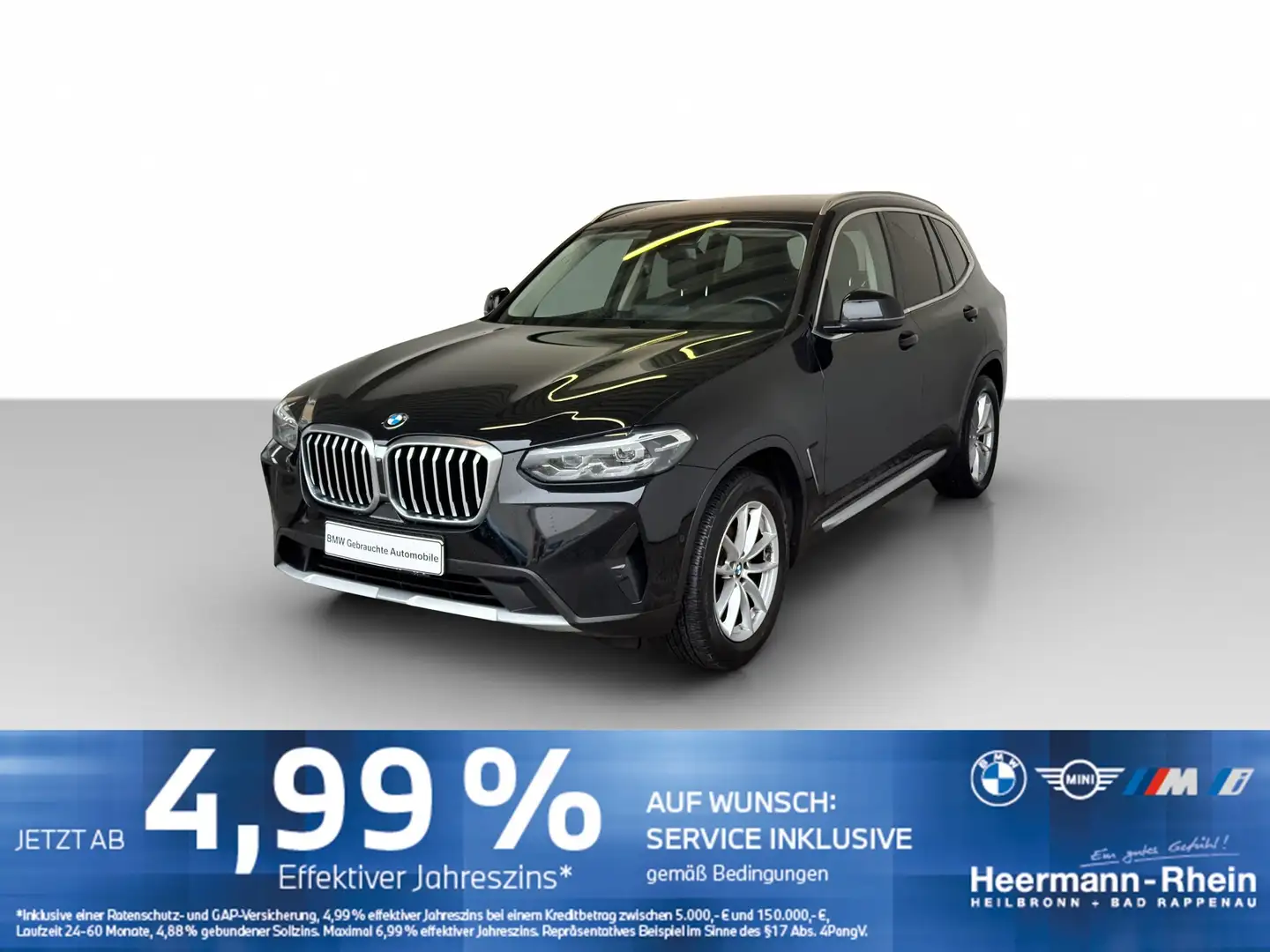 BMW X3 xDrive20d Navi.LED.Standhz.RFK.DriveAs.DriveA Zwart - 2