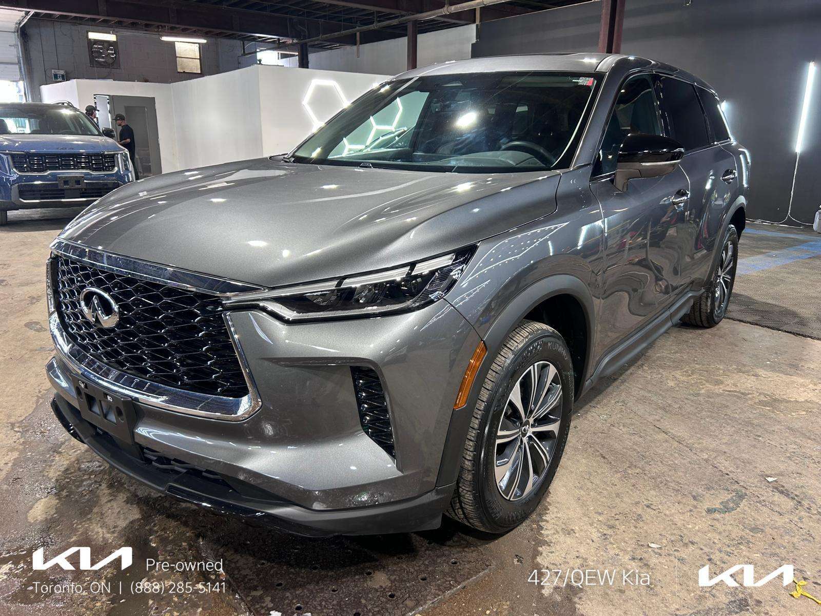 Gray 2024 INFINITI QX60 SUV / Crossover All-Wheel Drive Automatic