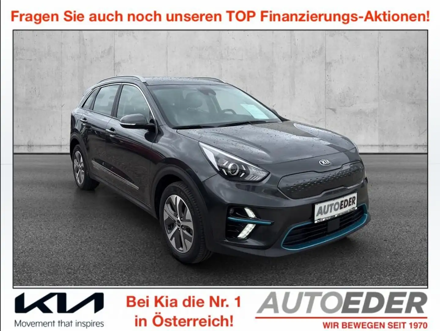 Kia e-Niro Niro EV 64kWh long Range Silber Aut. Grau - 1