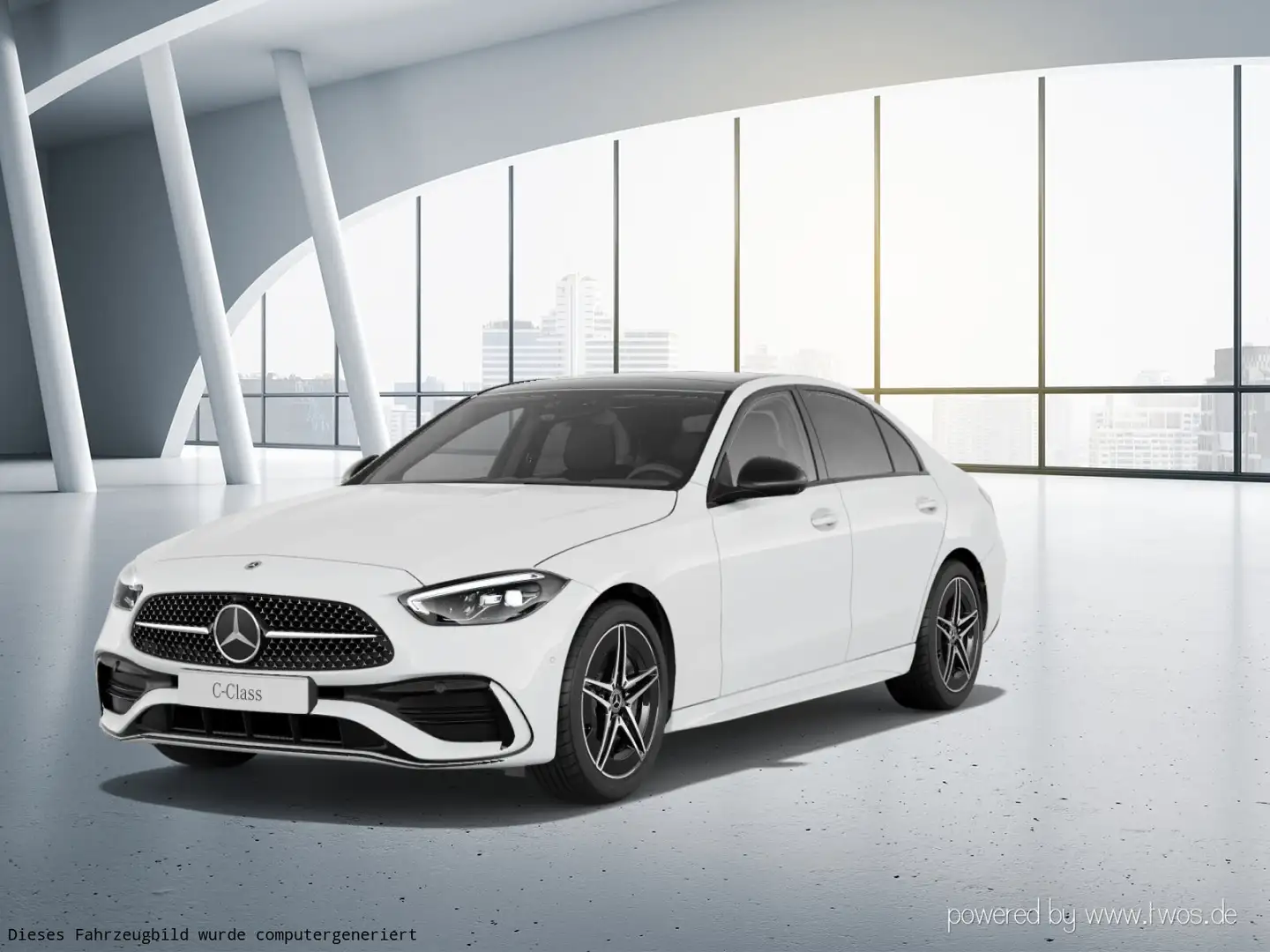 Mercedes-Benz C 180 C 180  AMG Line Edition AMG-Line/Navi/Pano.-Dach Weiß - 2