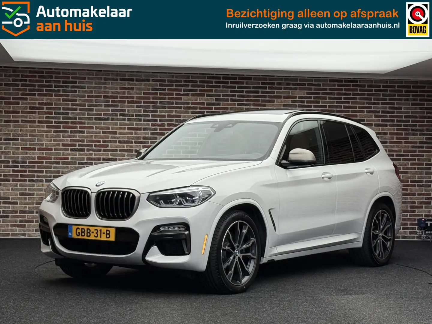 BMW X3 M40i xDrive M-pakket DAK LEDER HEADUP CAMERA SFEER Wit - 1