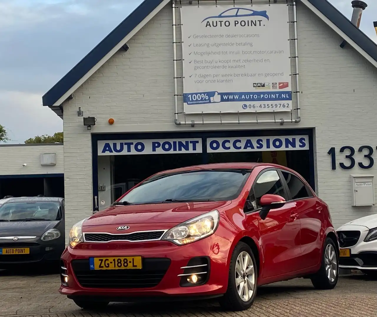 Kia Rio 1.2 Dynamic Line CLIMA/PDC/STOELVERW/CRUISE Rouge - 1