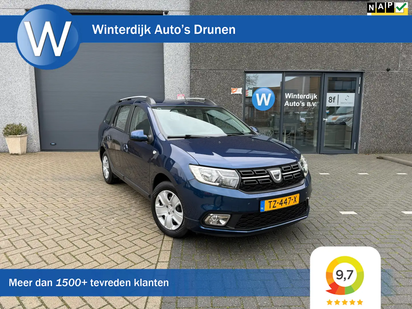 Dacia Logan MCV 0.9 TCe Laureate Airco/Cruise/Navi/Camera Blauw - 1
