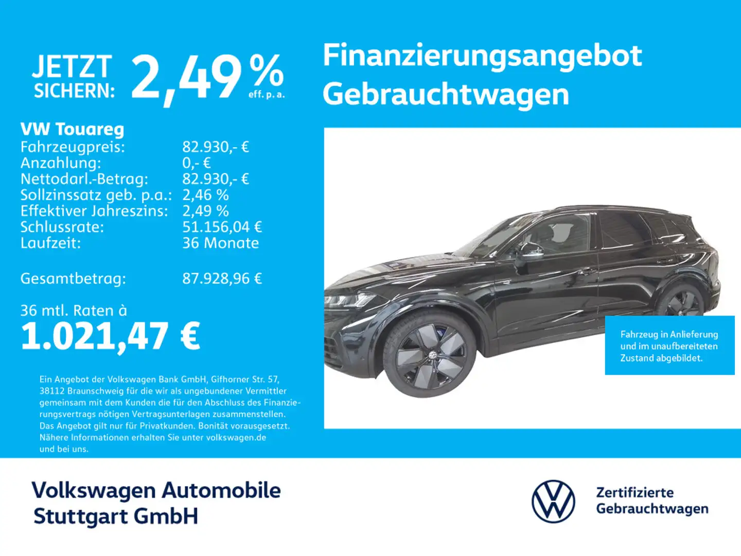 Volkswagen Touareg R Hybrid Navi Kamera P-Dach Schwarz - 1