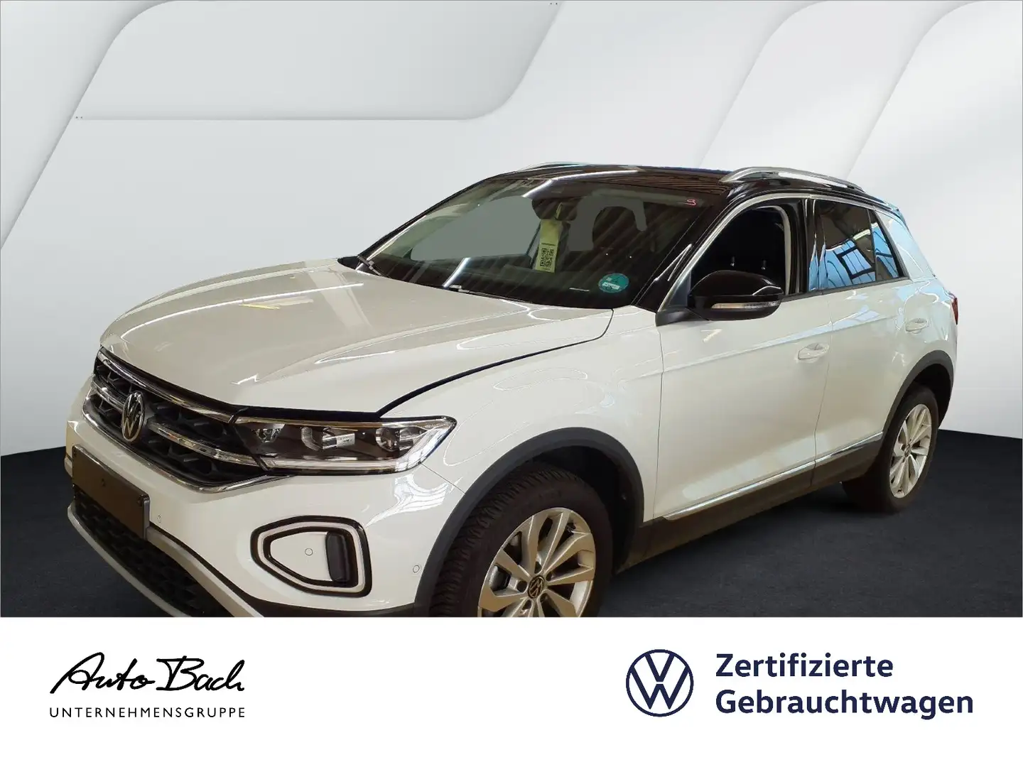 Volkswagen T-Roc 1.5 TSI DSG Style, Navi, LED, AHK, App-Con Weiß - 1