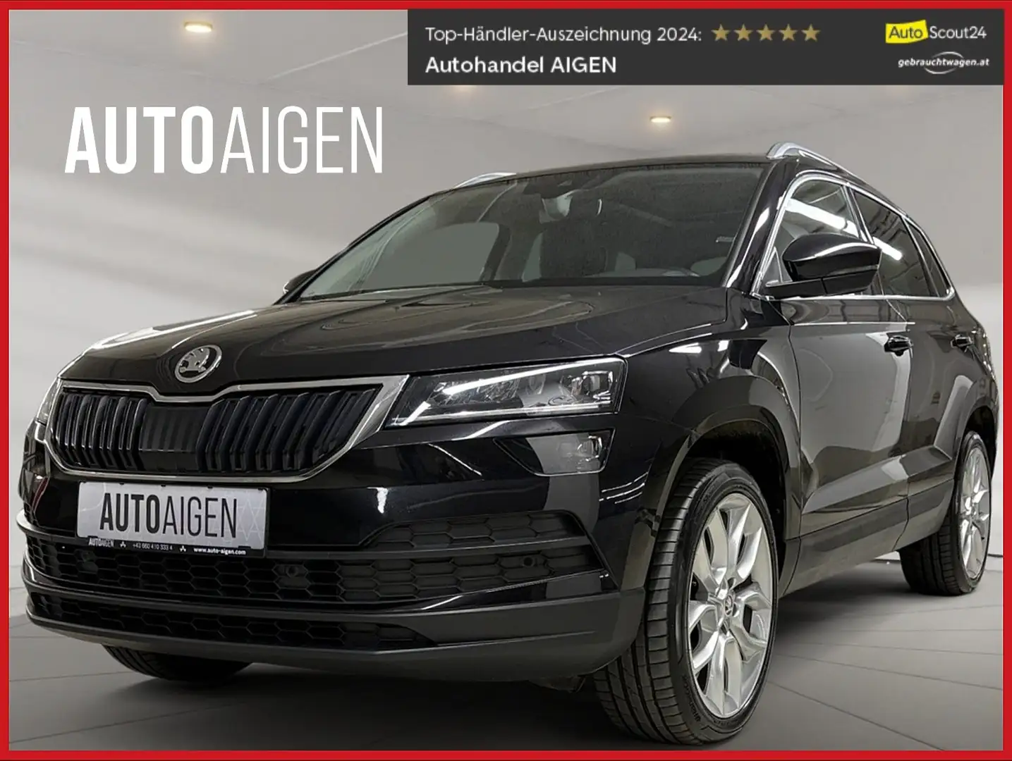 Skoda Karoq 2,0 TDI * 4x4 * PANO * STANDHZ * AHK * KAMERA * Negro - 1
