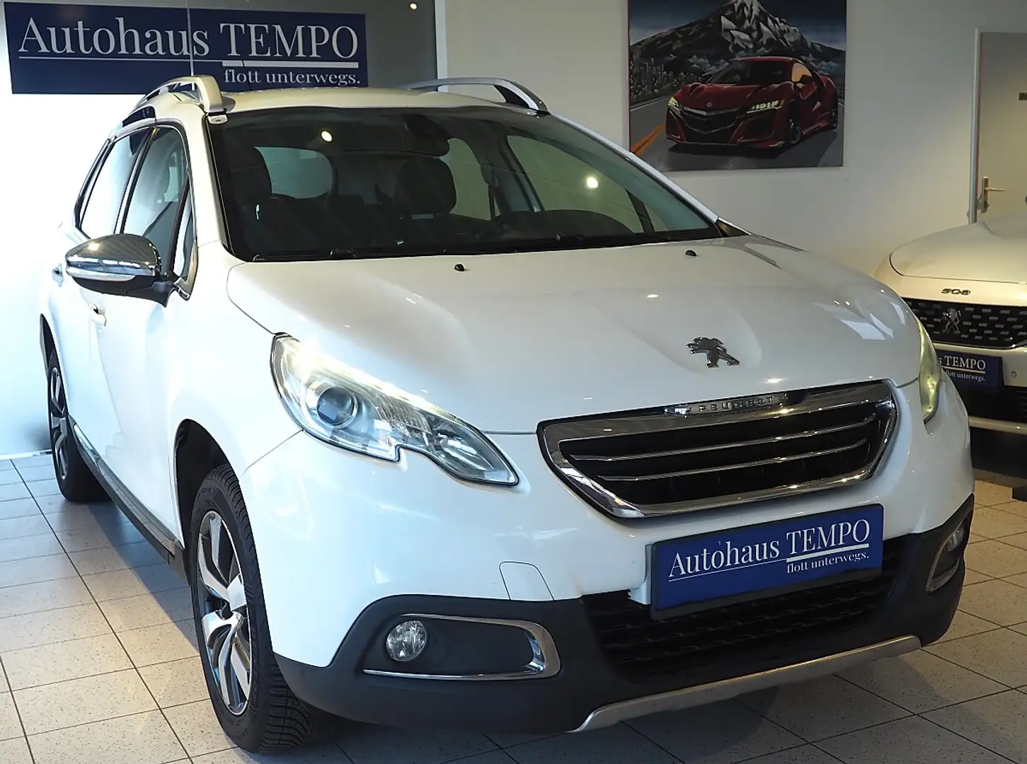 Peugeot 2008 1,6 BHDI Allure --Einparkhilfe hinten-- Weiß - 2