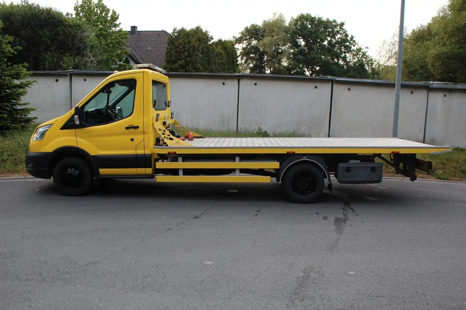 Ford Transit Pritsche 470 L3 Tieflader Abschleppwagen Gelb - 2