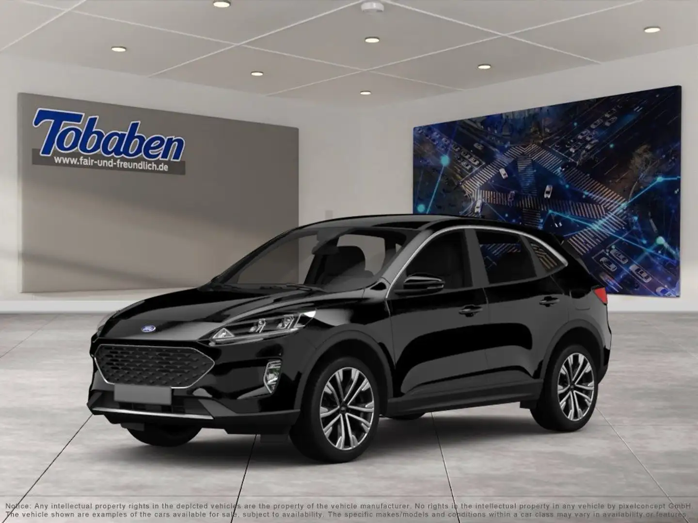 Ford Kuga 2.5 PHEV ST-Line X WIPA+SYNC4+KAMERA Noir - 1