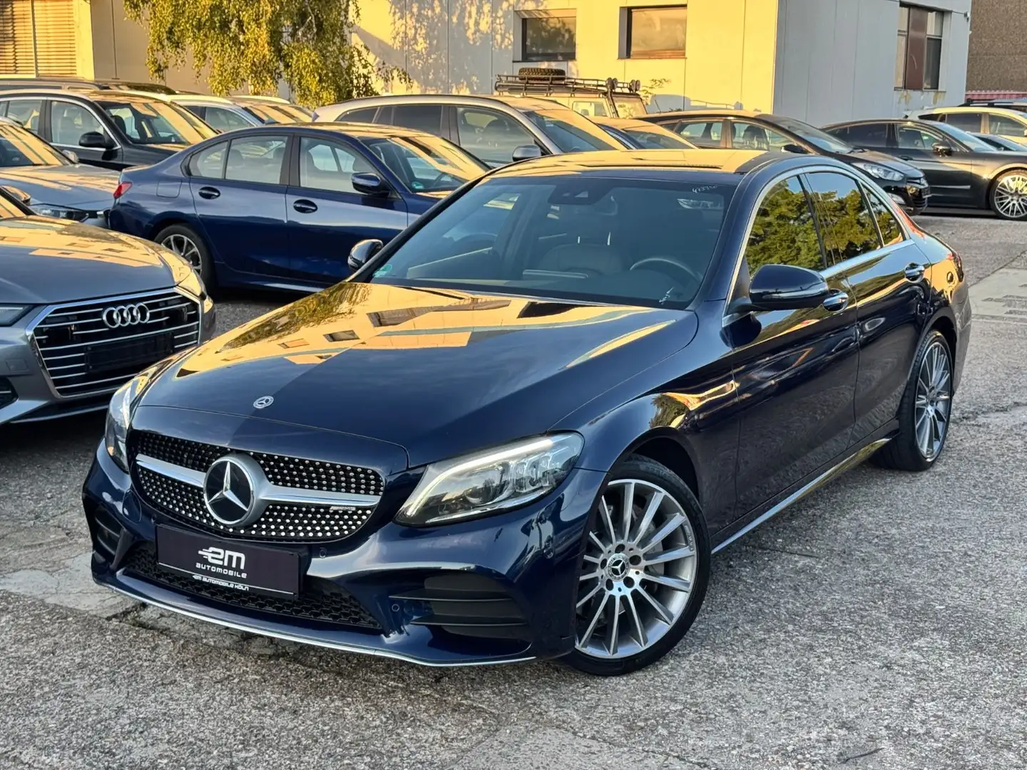 Mercedes-Benz C 300 d 4Matic AMG/BEAM/MEMORY/BURMEISTER/LUFT Blau - 1