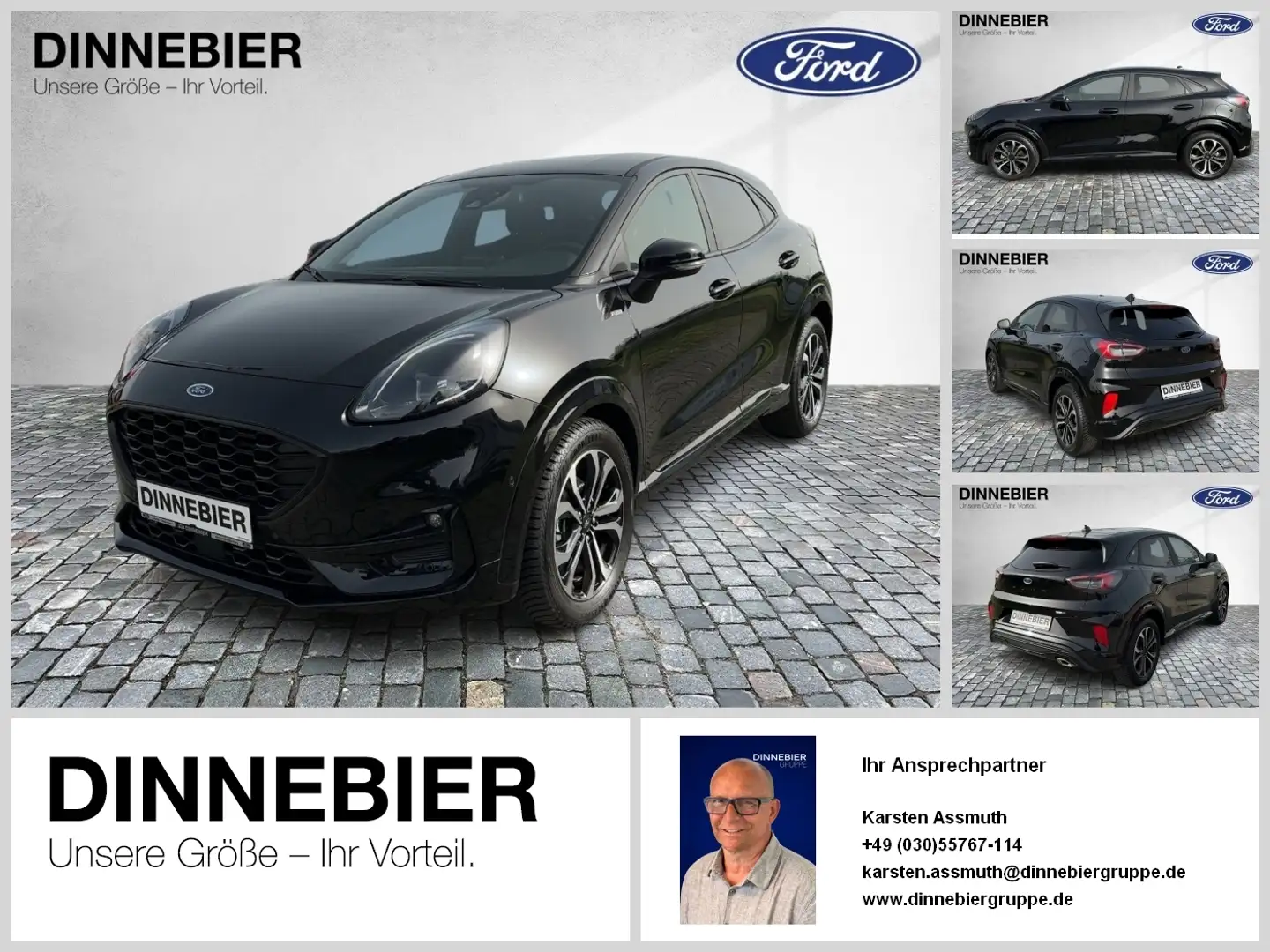 Ford Puma ST-Line LED+Alwetter+Kamera+Winterpaket Zwart - 1