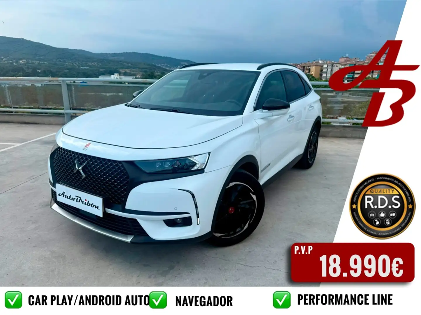 DS Automobiles DS 7 Crossback 1.5BlueHDi Performance Line + Aut. Bianco - 1